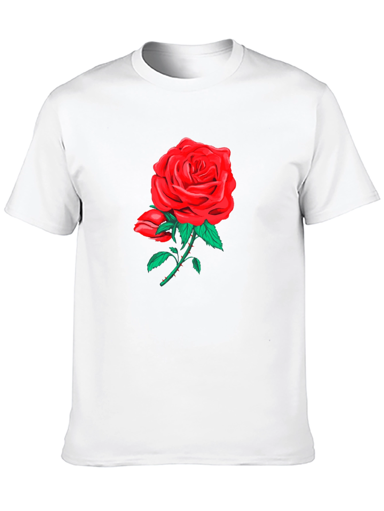Rose Graphic Black T-Shirt