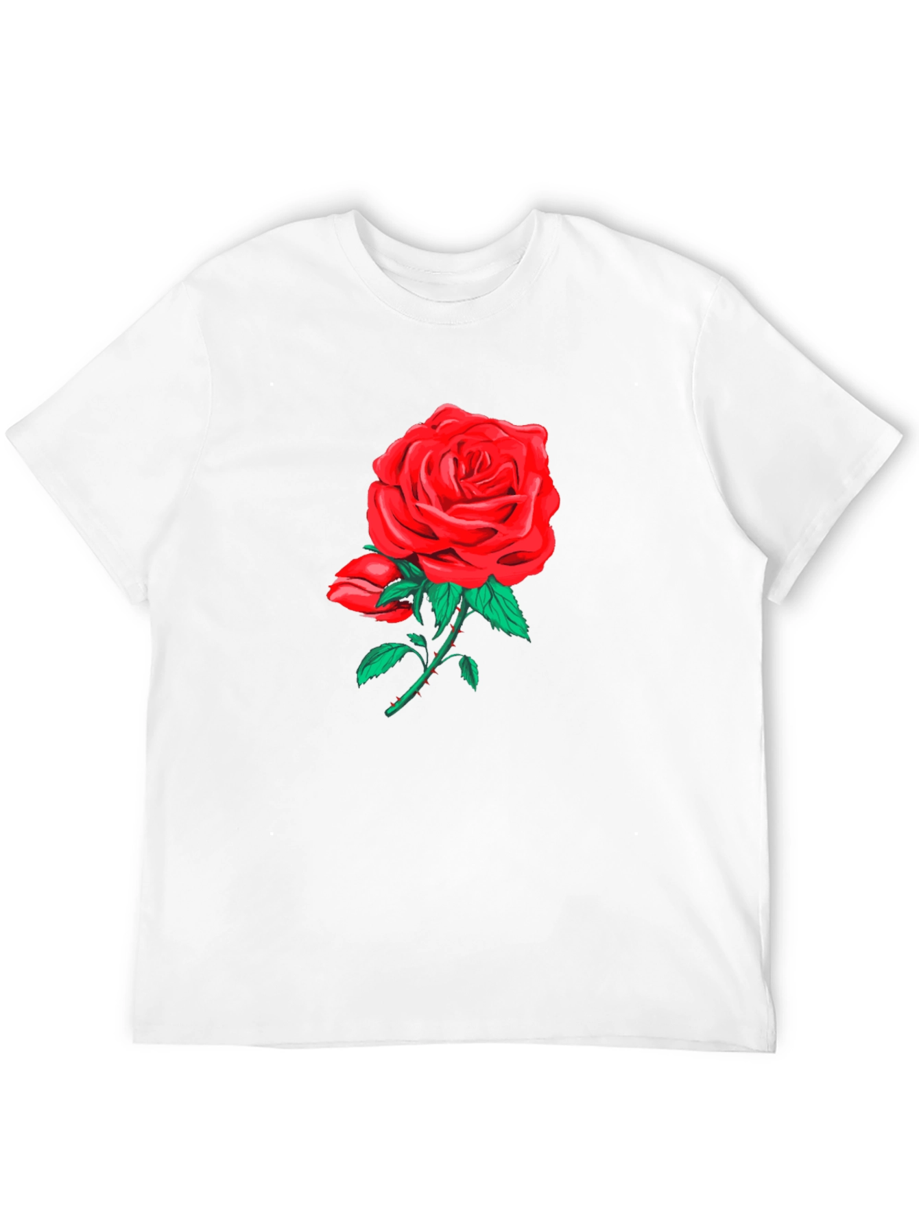 Rose Graphic Black T-Shirt