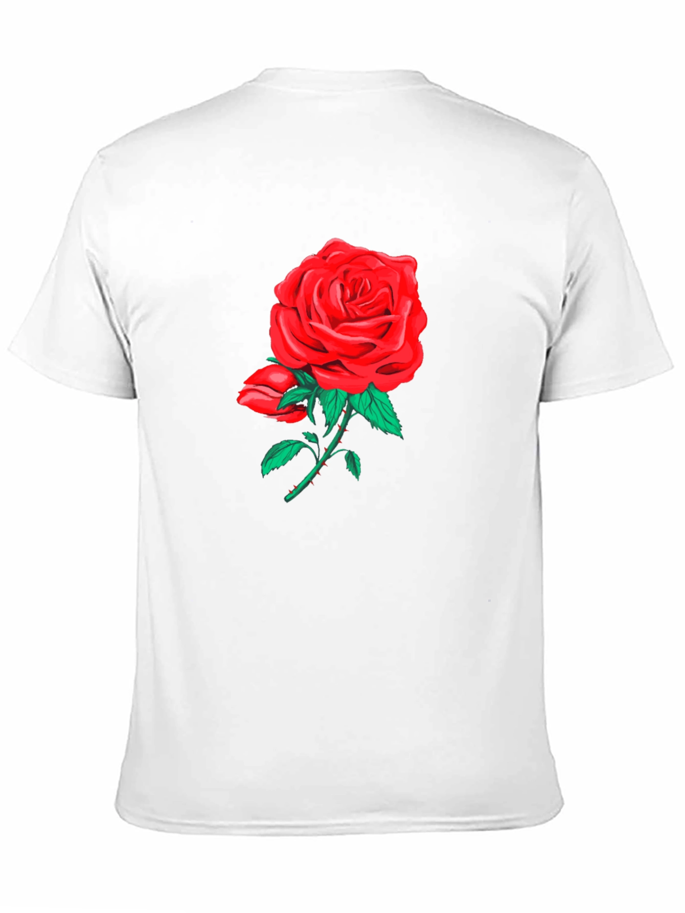 Rose Graphic Black T-Shirt