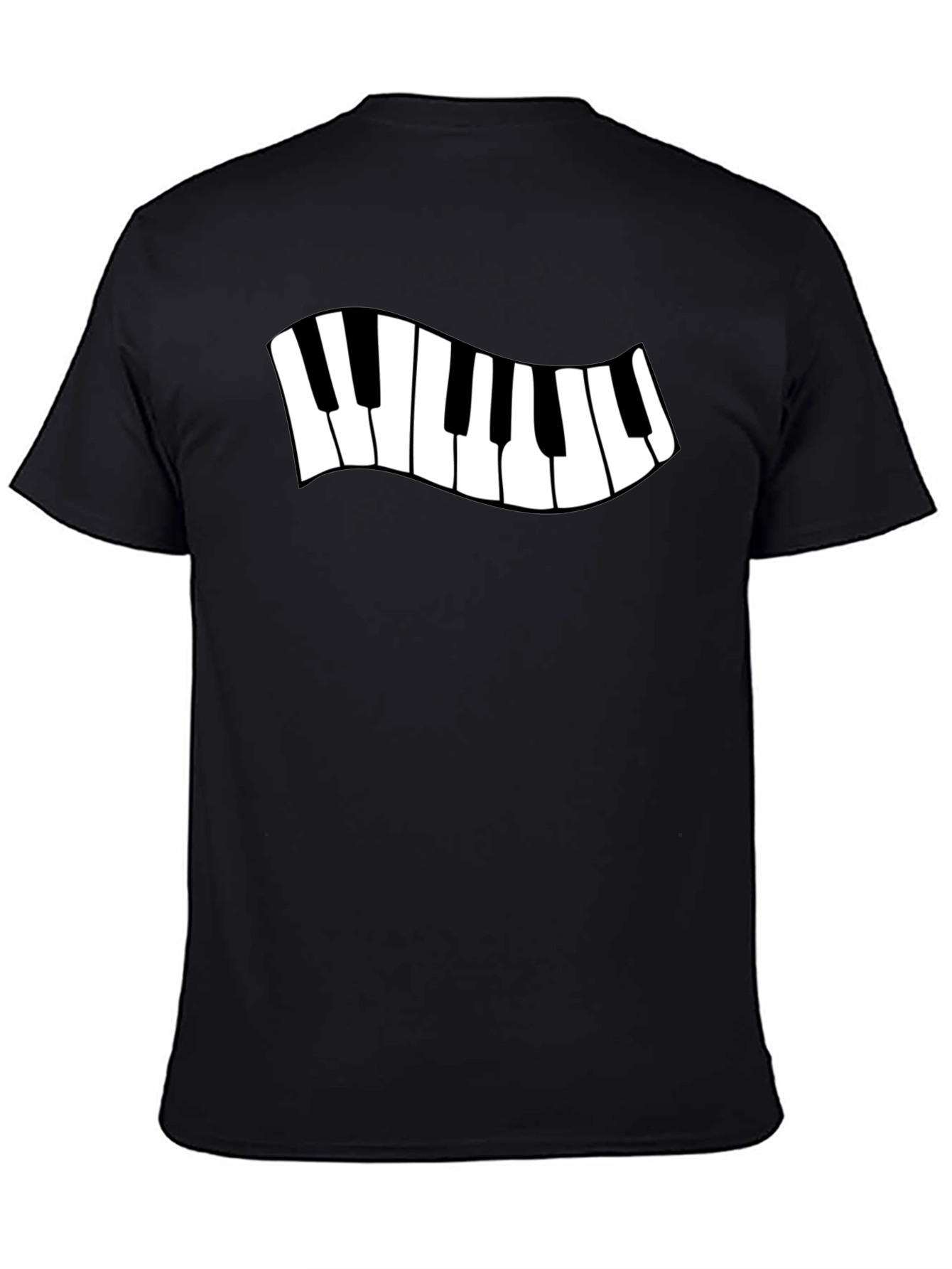Piano Keys Graphic Tee - Black
