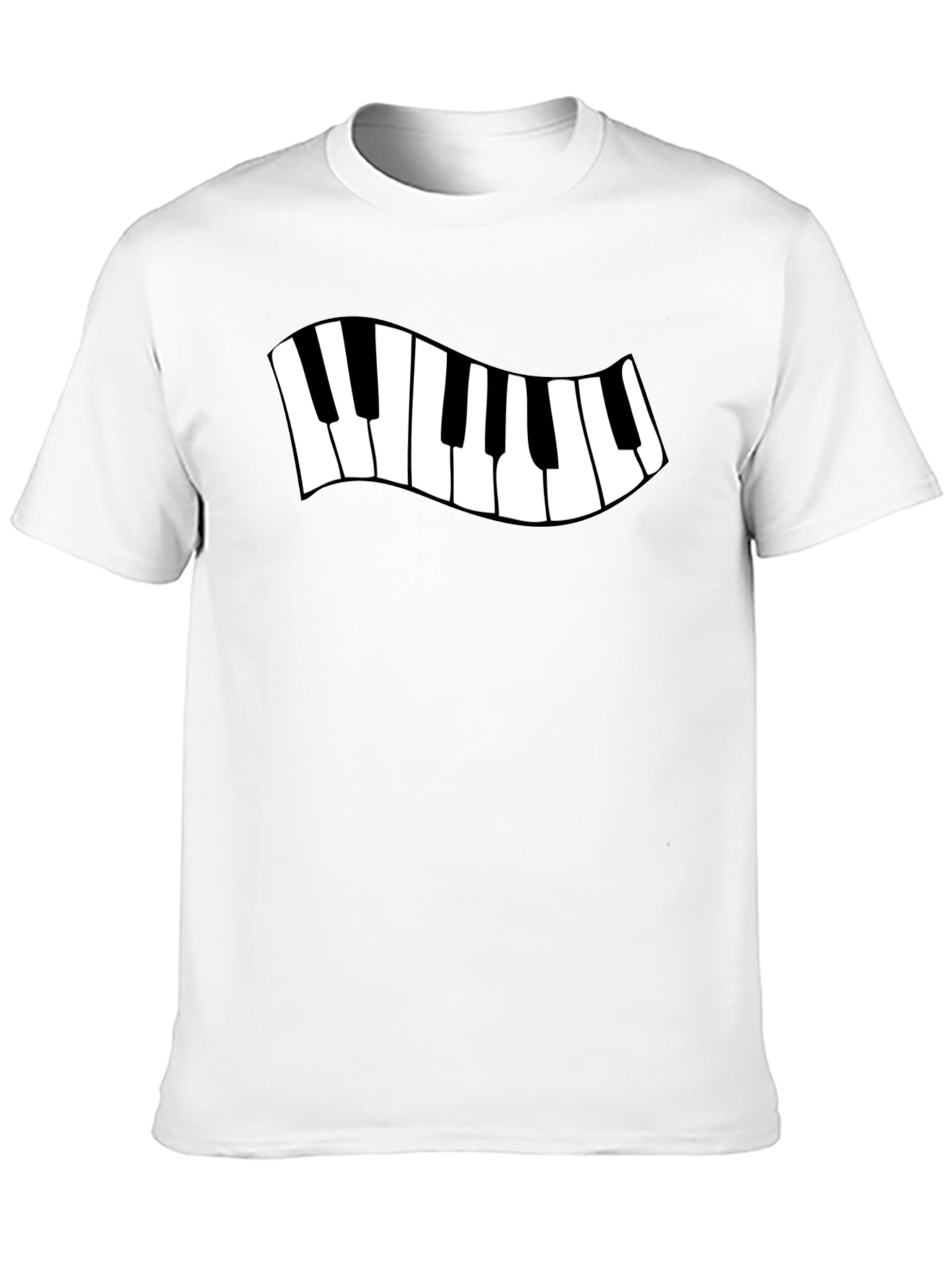 Piano Keys Graphic Tee - Black