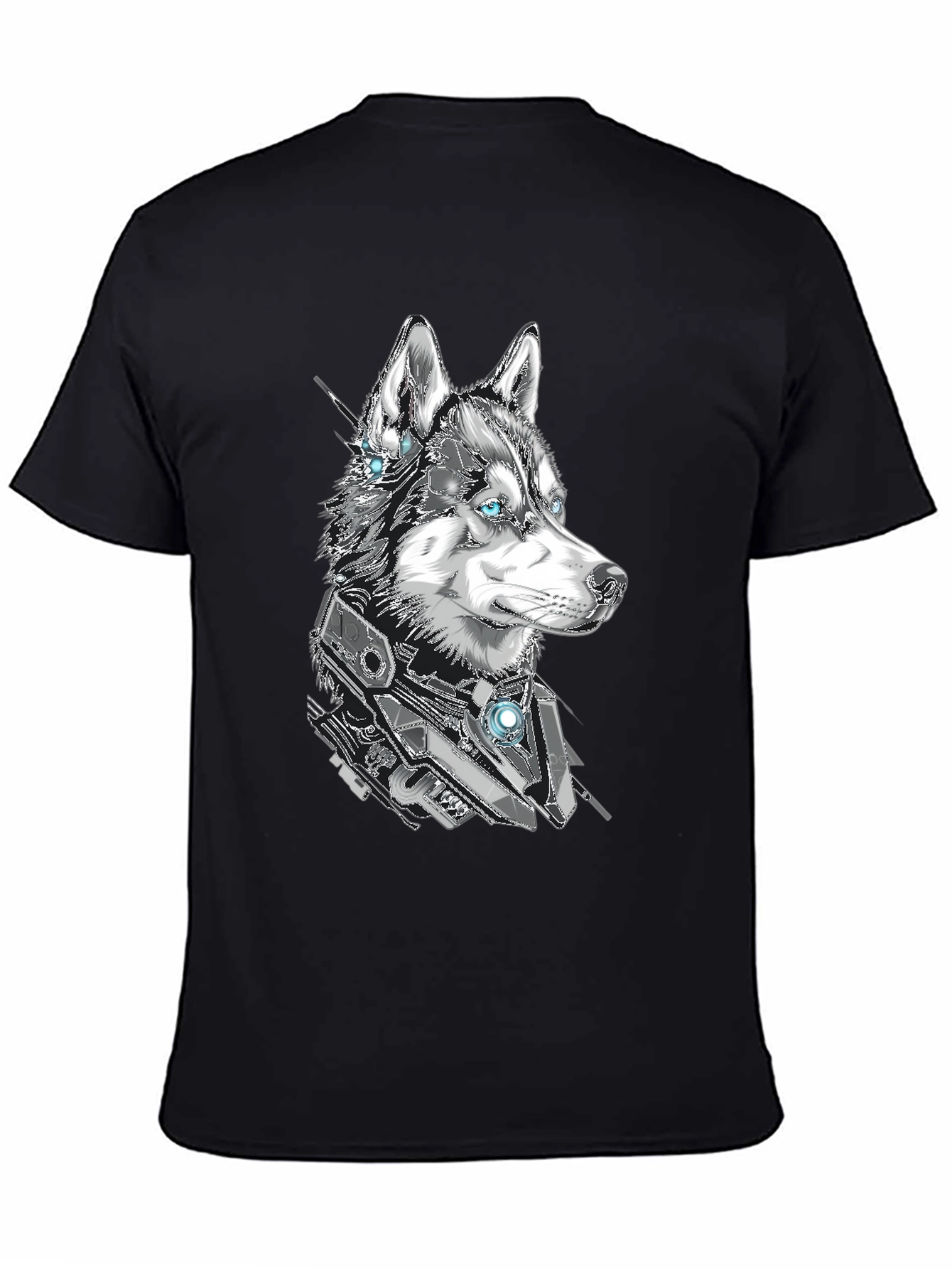 Cyberpunk Husky Graphic Tee