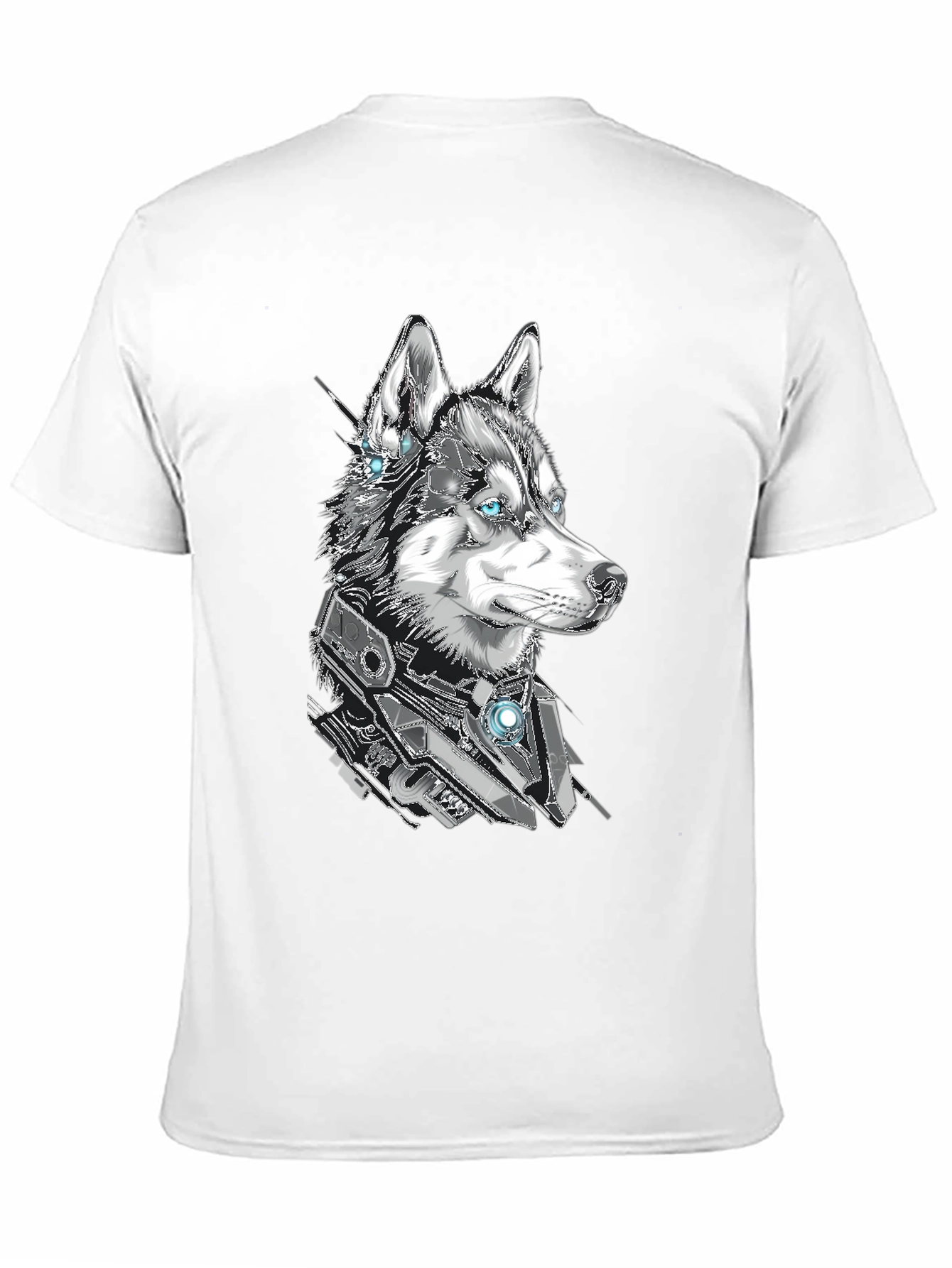 Cyberpunk Husky Graphic Tee