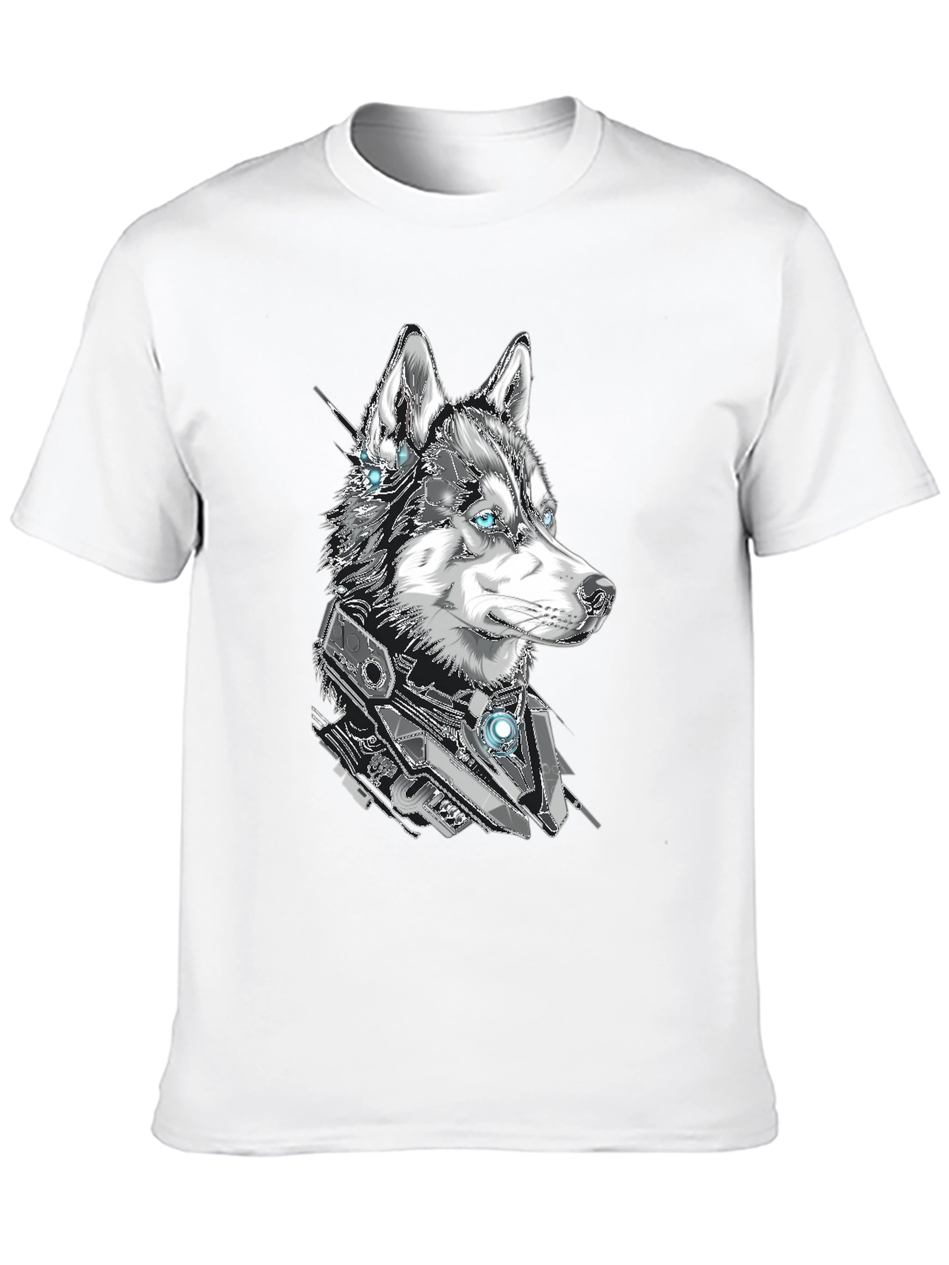 Cyberpunk Husky Graphic Tee