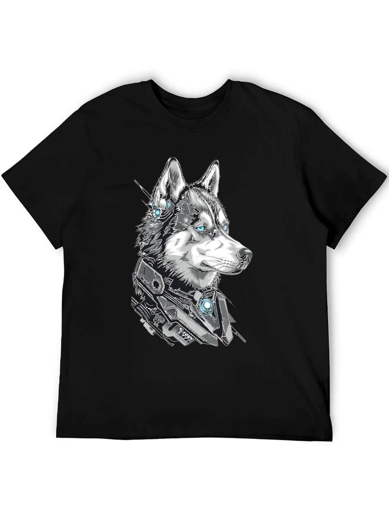 Cyberpunk Husky Graphic Tee