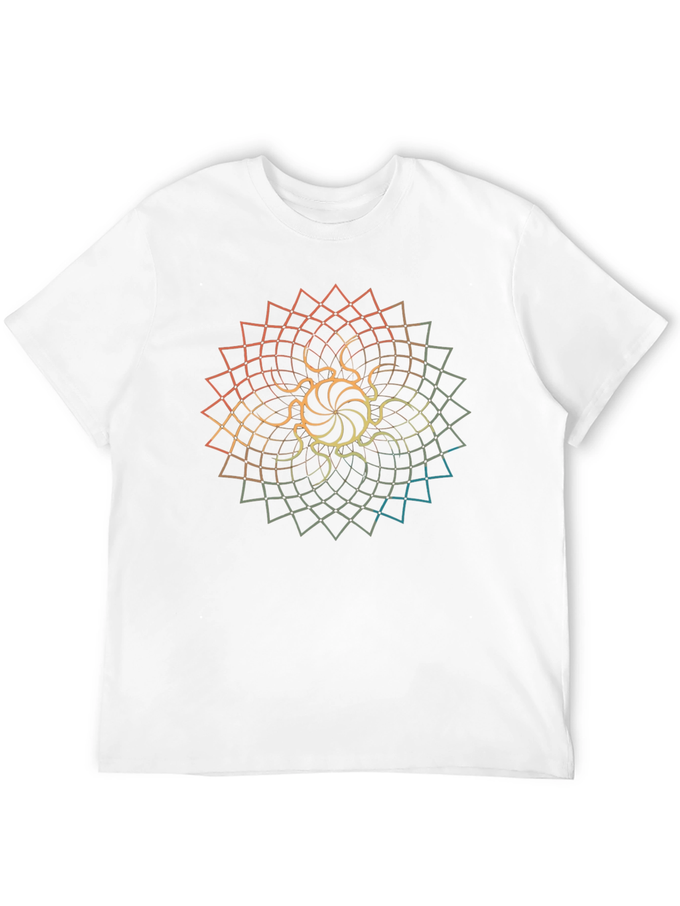 Geometric Mandala Graphic Tee - Stylish Comfort