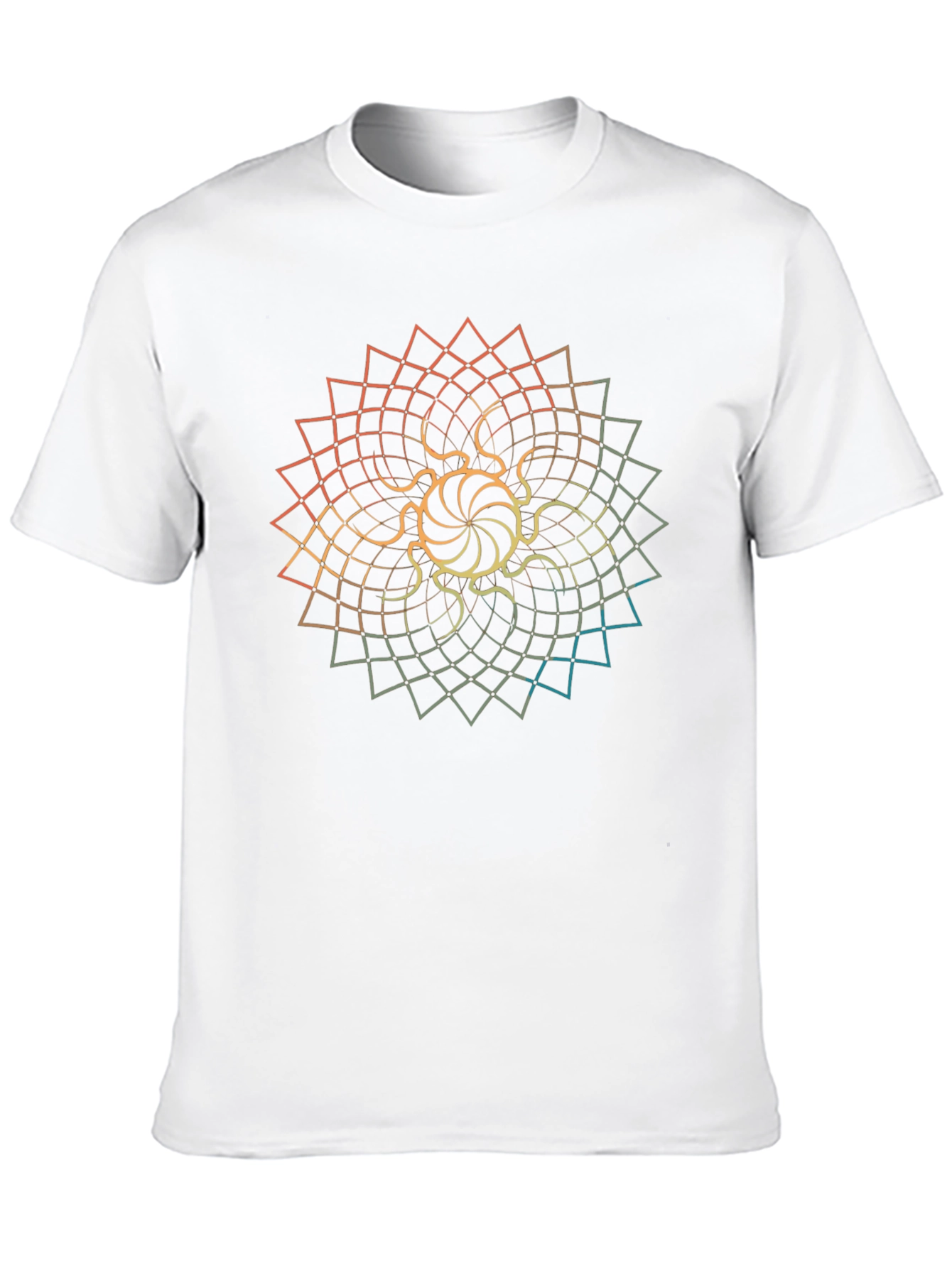 Geometric Mandala Graphic Tee - Stylish Comfort