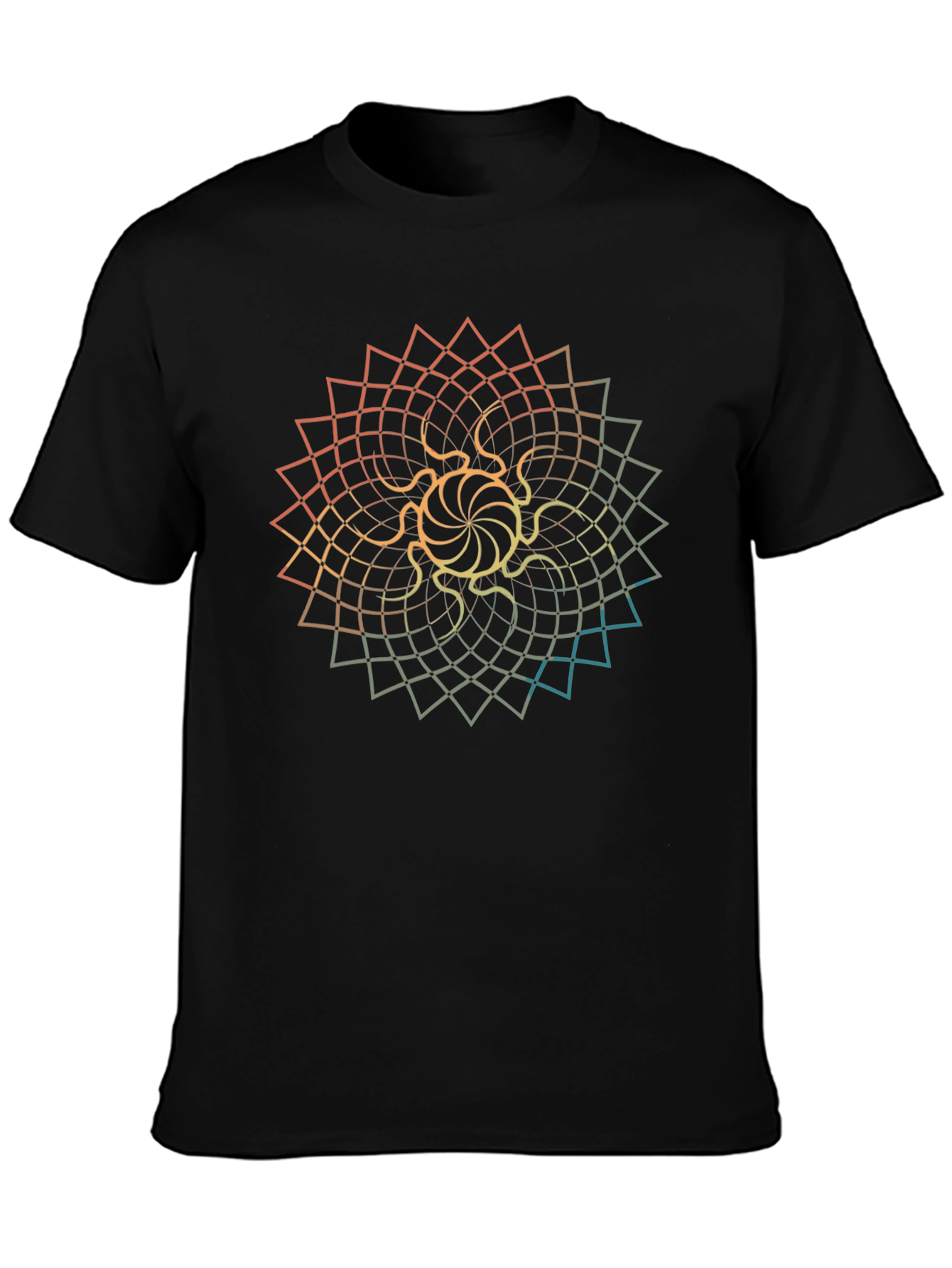 Geometric Mandala Graphic Tee - Stylish Comfort