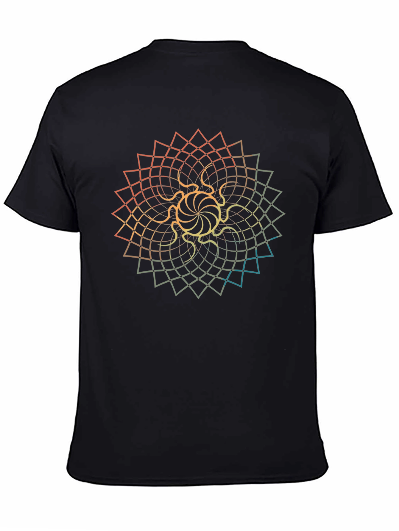 Geometric Mandala Graphic Tee - Stylish Comfort