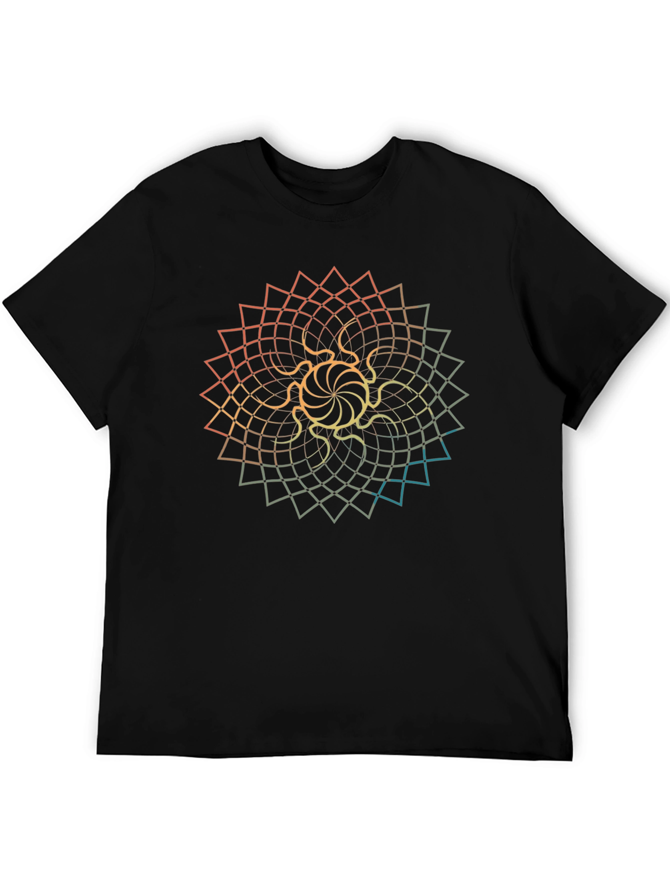 Geometric Mandala Graphic Tee - Stylish Comfort