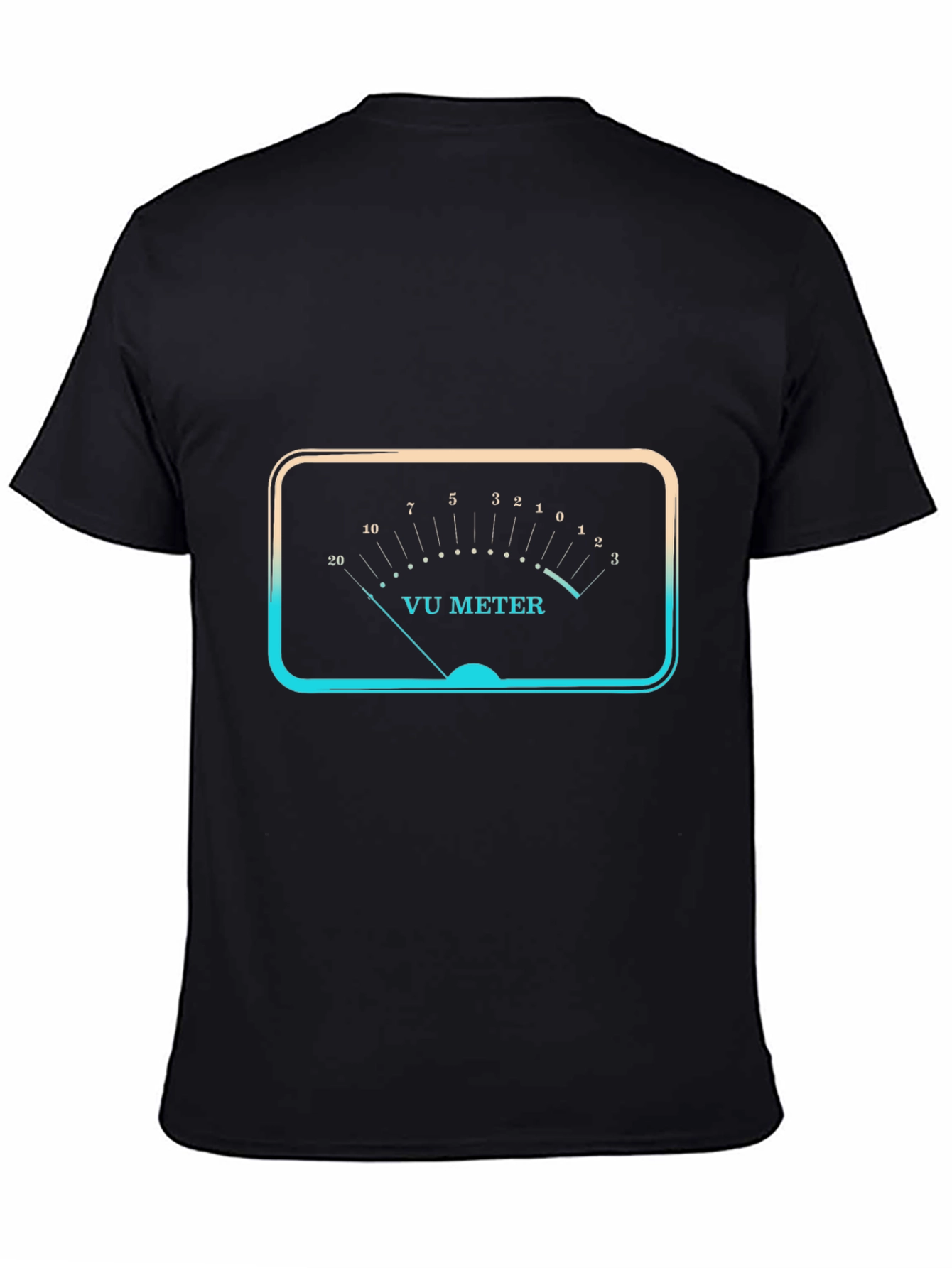 VU Meter Graphic Black T-Shirt
