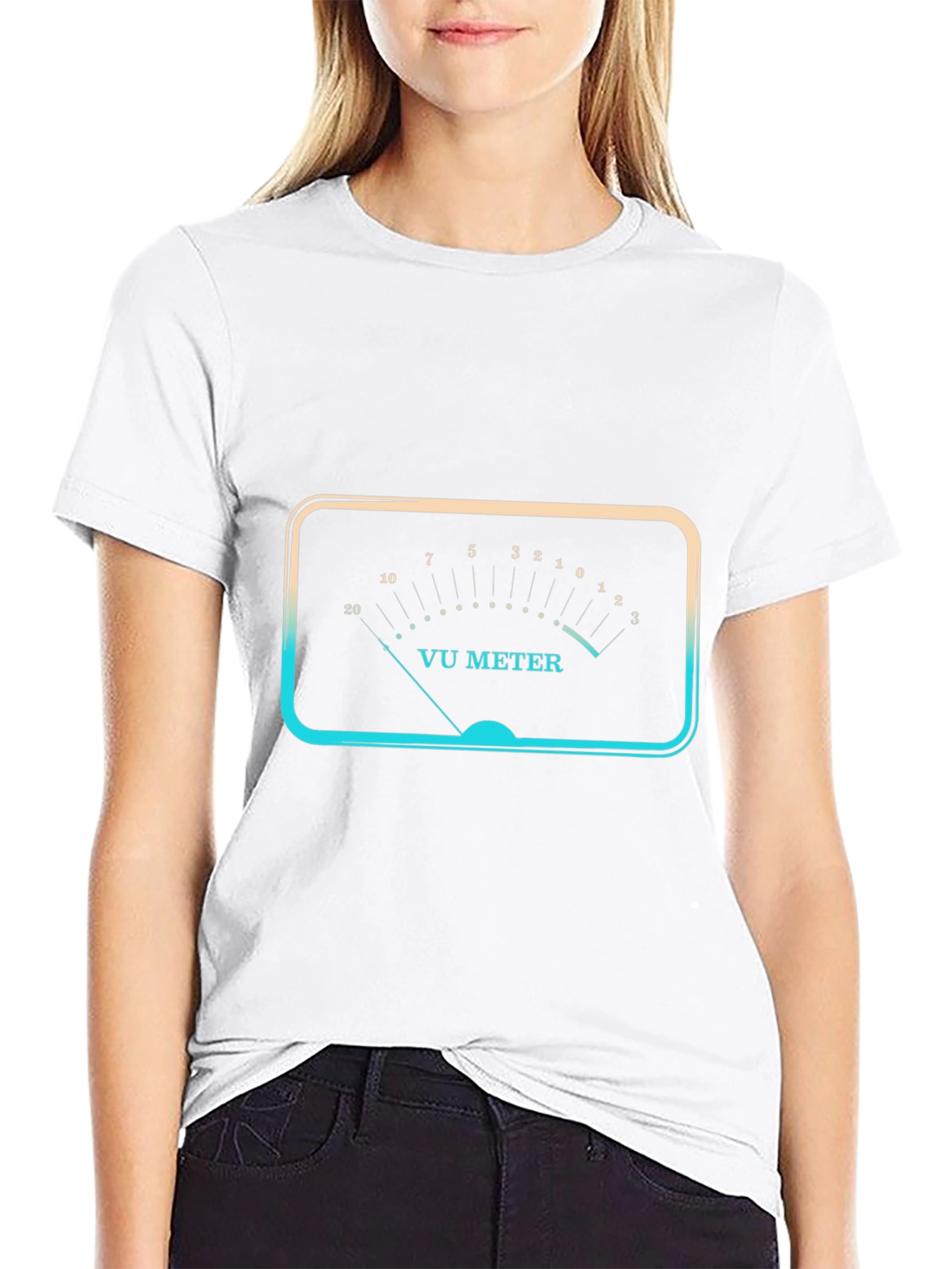 VU Meter Graphic Black T-Shirt