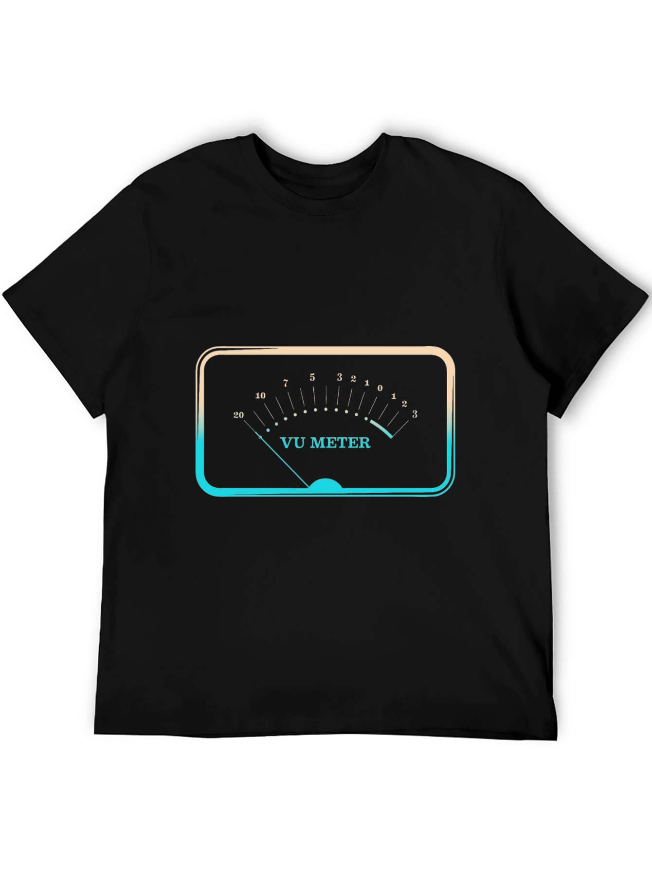 VU Meter Graphic Black T-Shirt