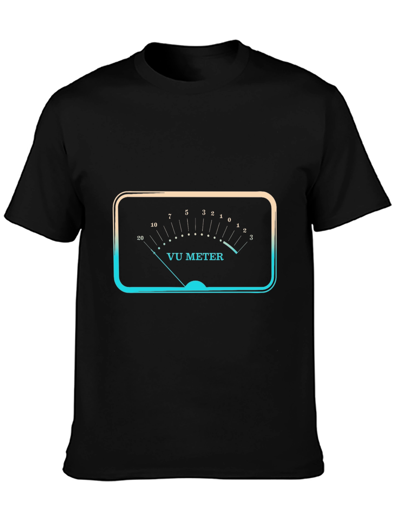 VU Meter Graphic Black T-Shirt