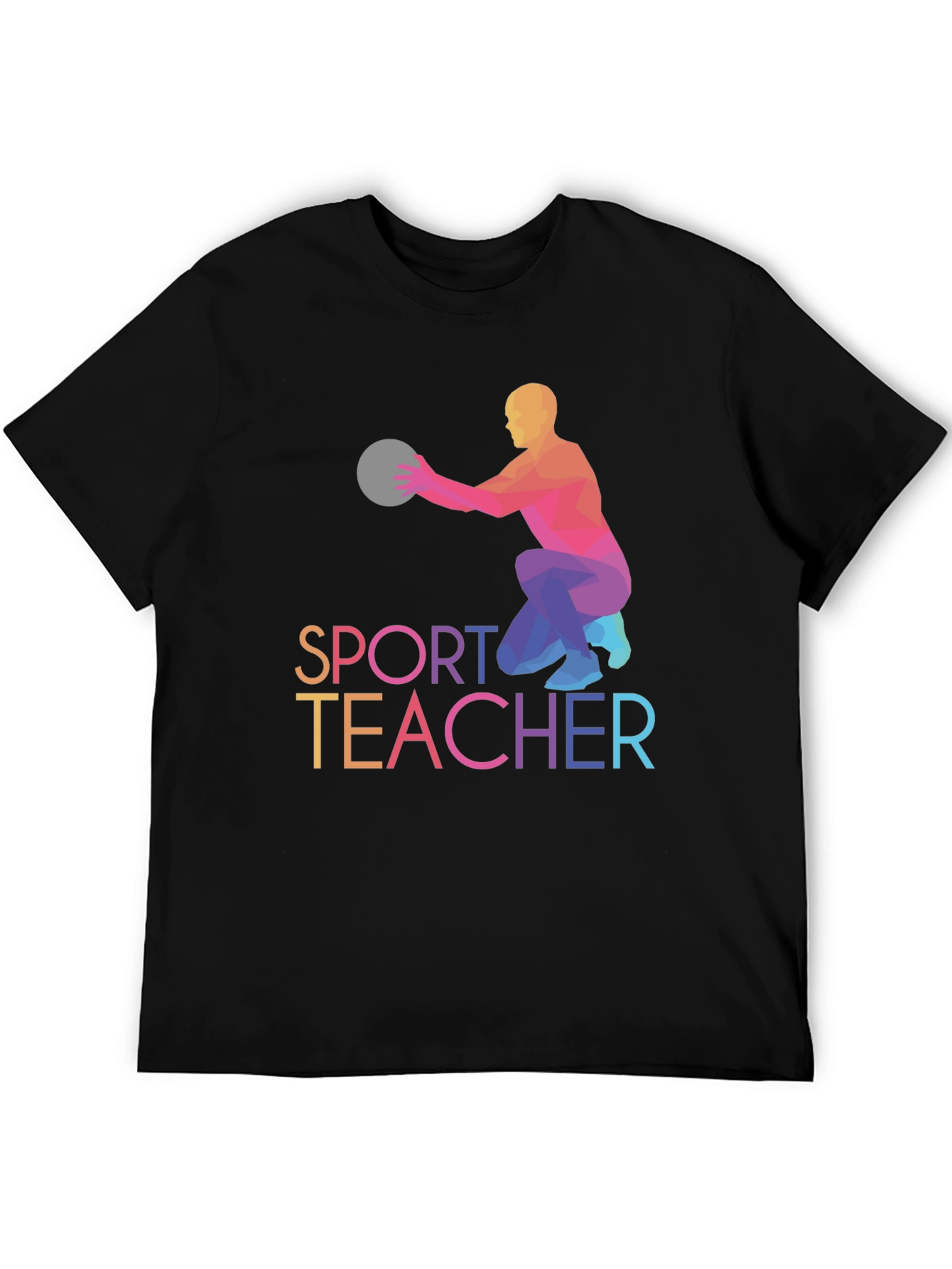 Sport Teacher T-shirt Black Graphic Tee