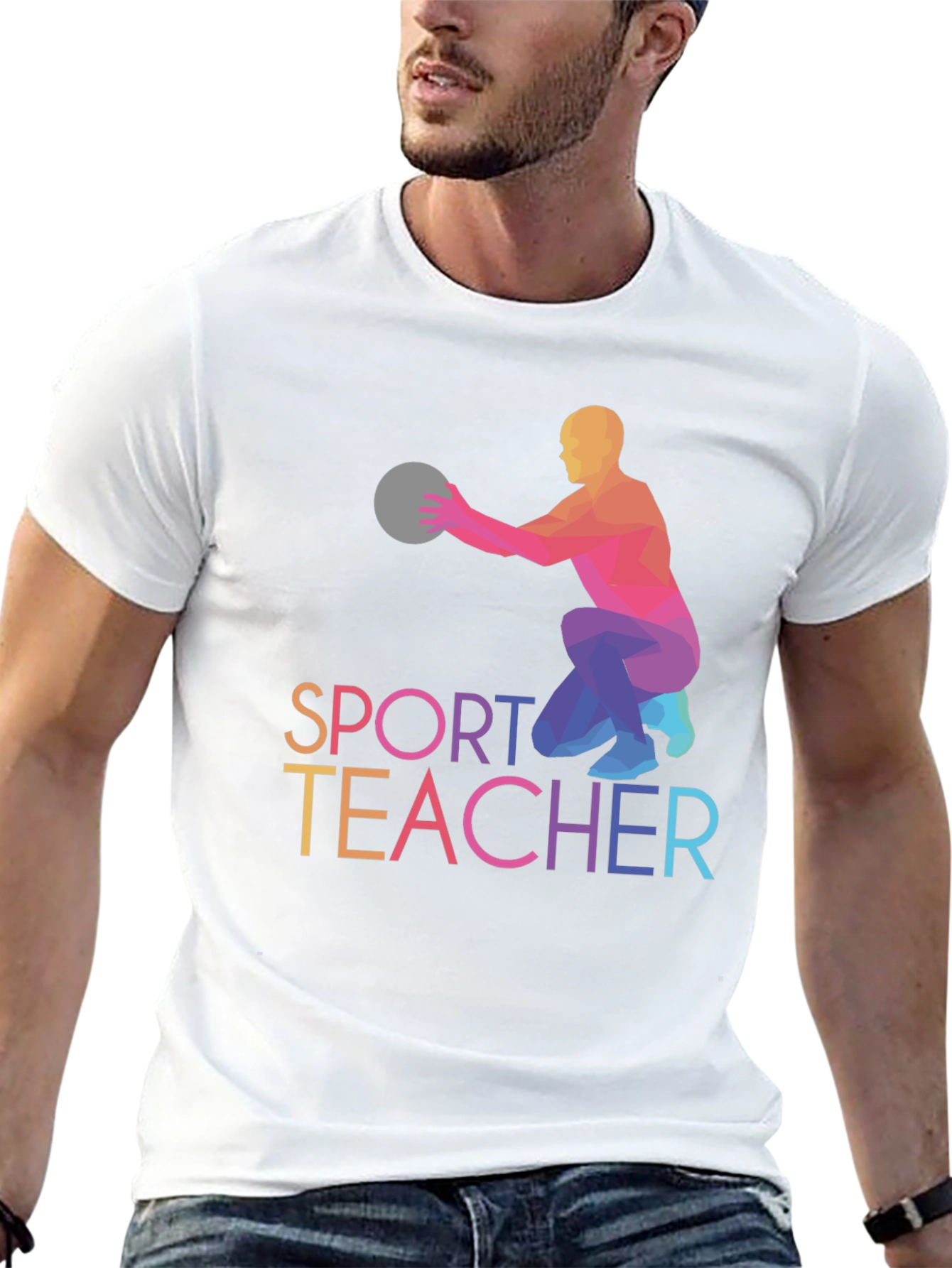 Sport Teacher T-shirt Black Graphic Tee