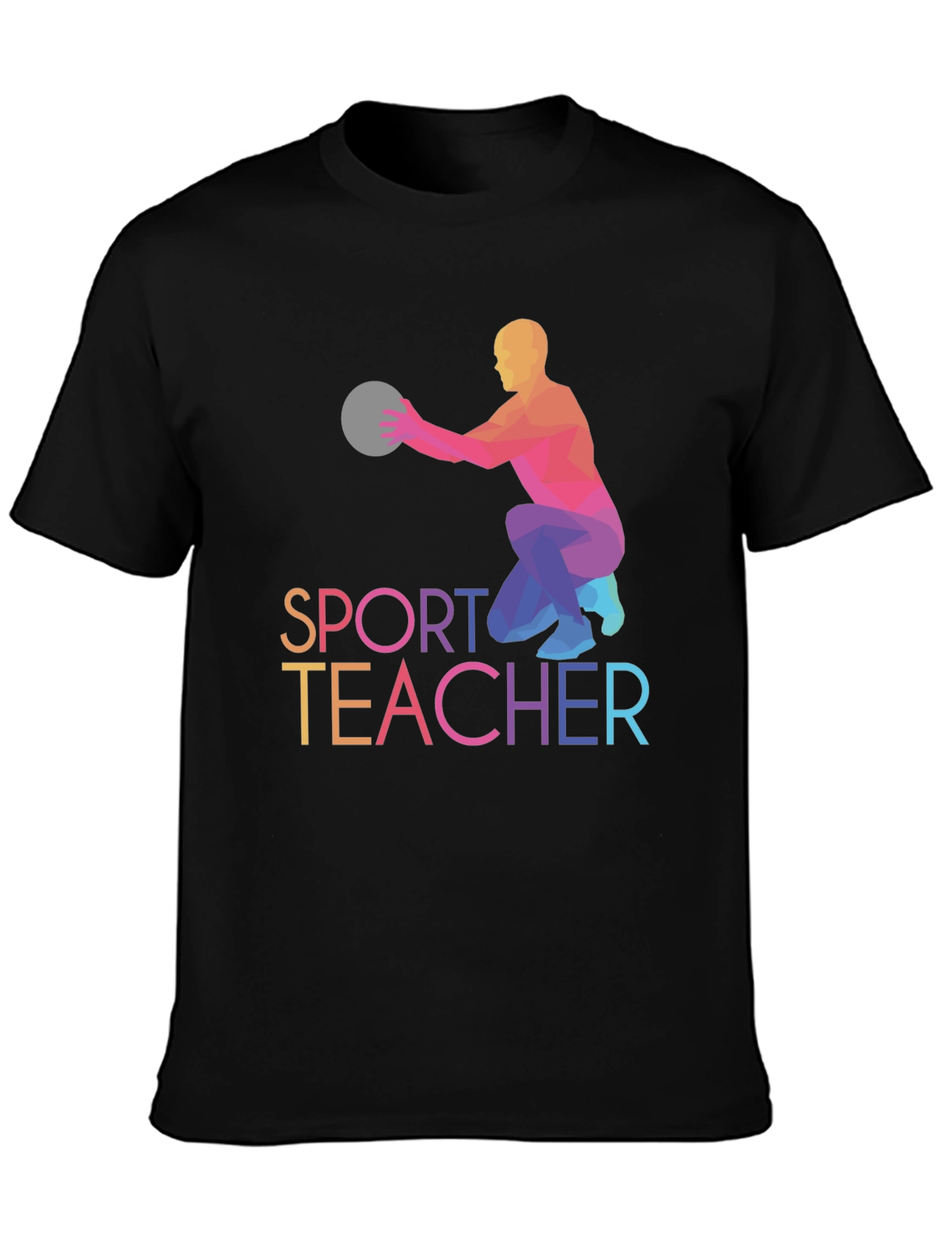 Sport Teacher T-shirt Black Graphic Tee