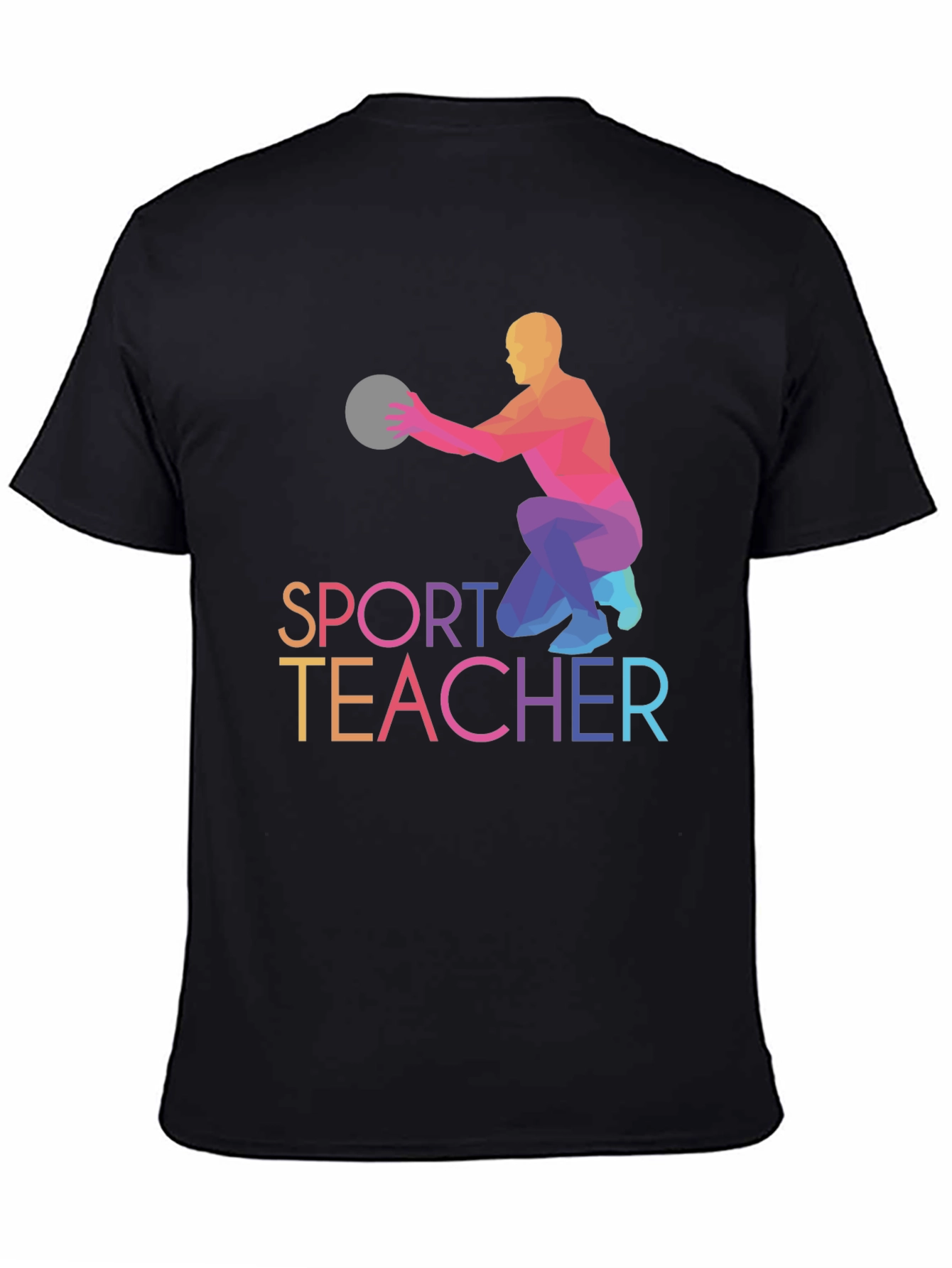 Sport Teacher T-shirt Black Graphic Tee