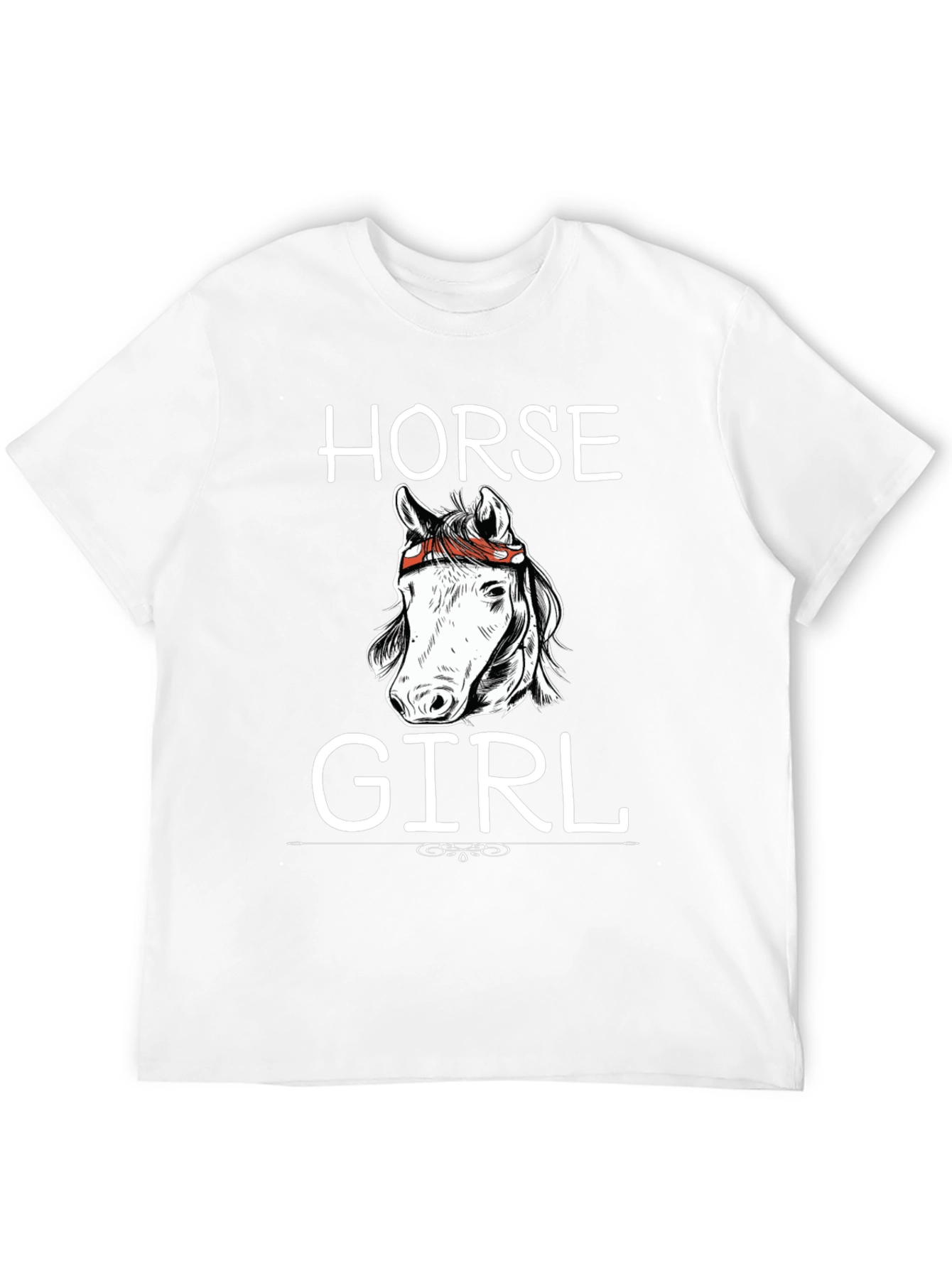 Horse Girl Graphic T-Shirt - Black Cotton Tee