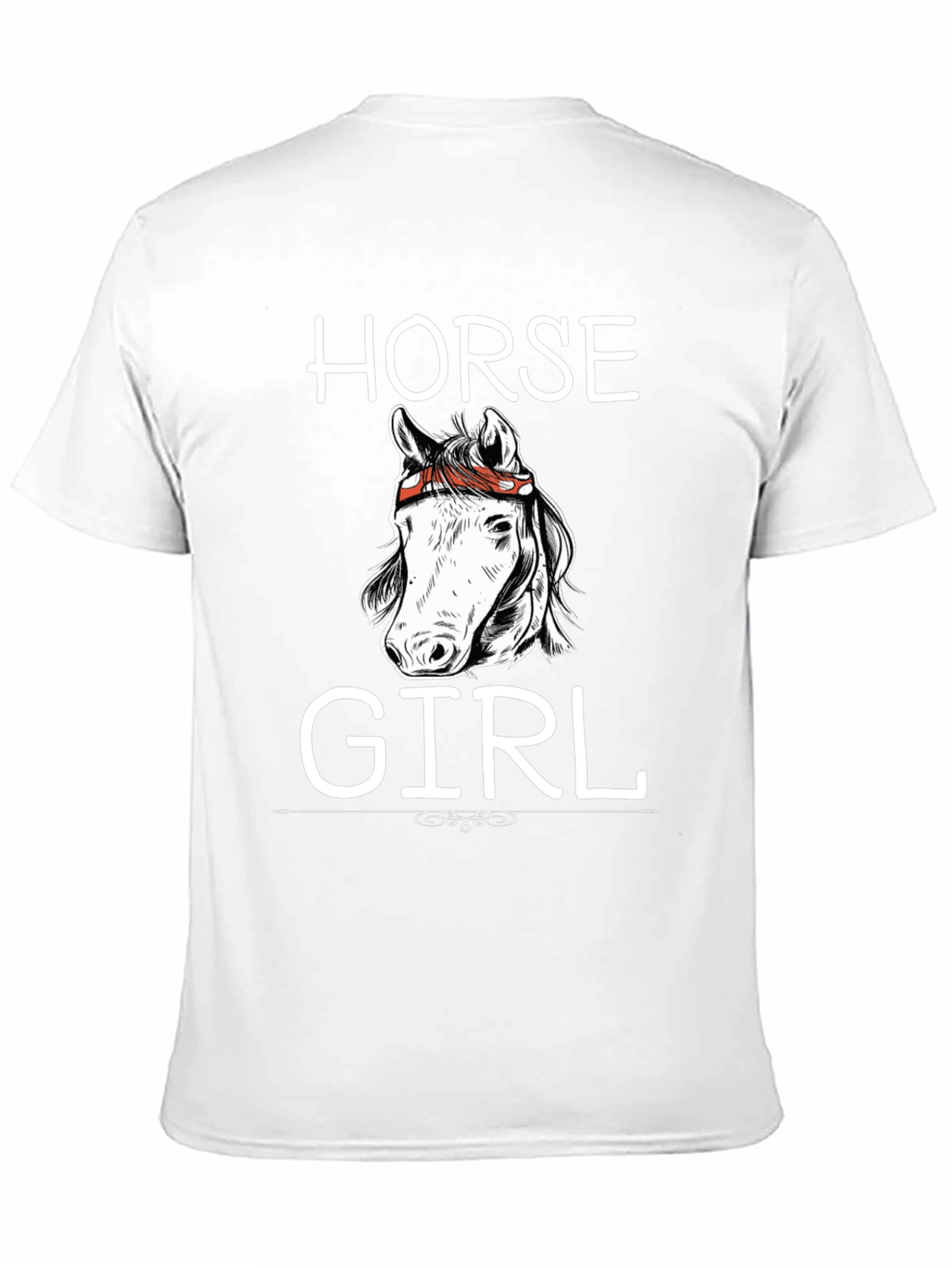 Horse Girl Graphic T-Shirt - Black Cotton Tee
