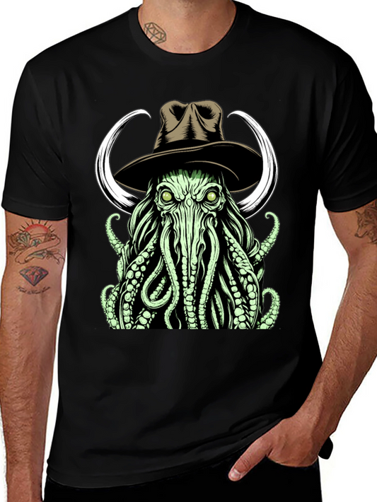 Cthulhu Cowboy T-Shirt - Eldritch Horror Western Style