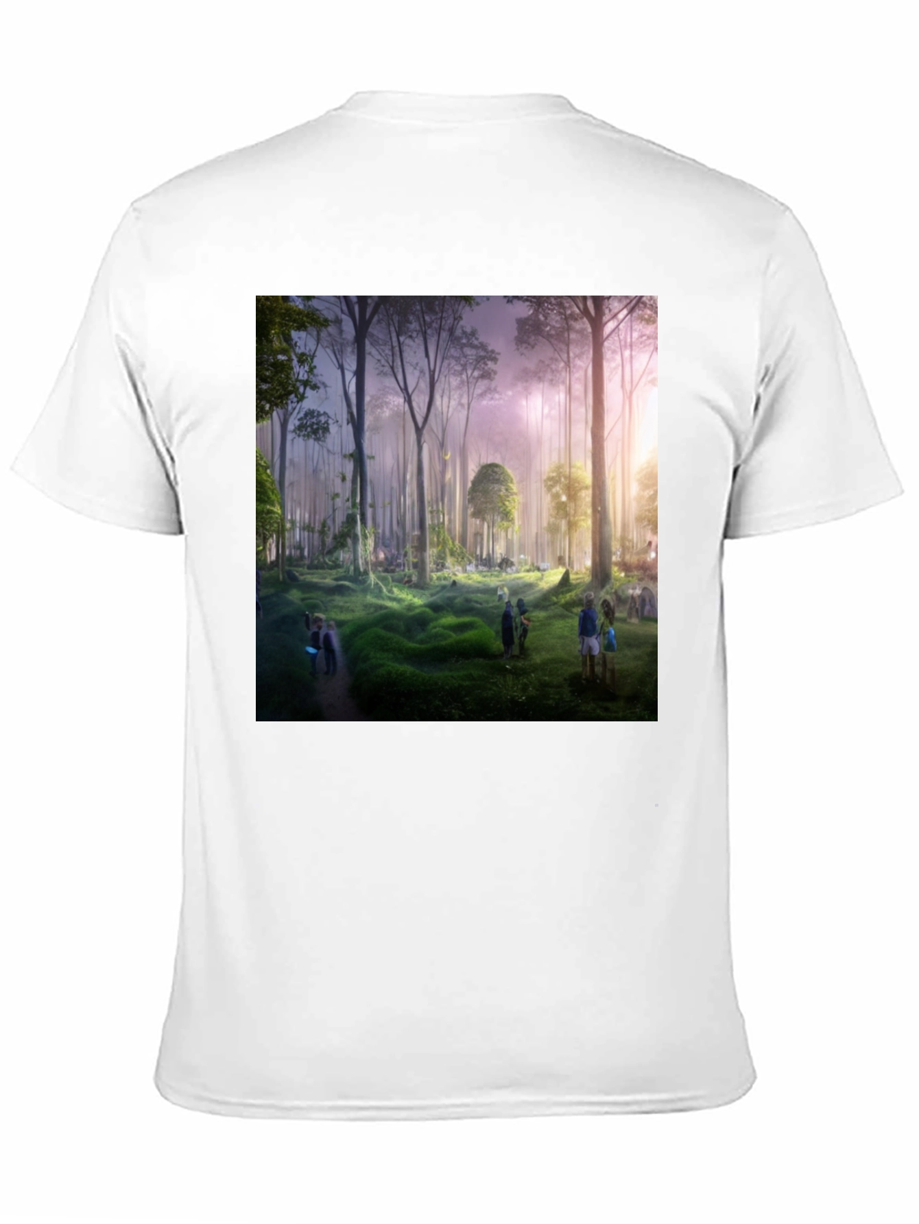Forest Scene Black Graphic Tee