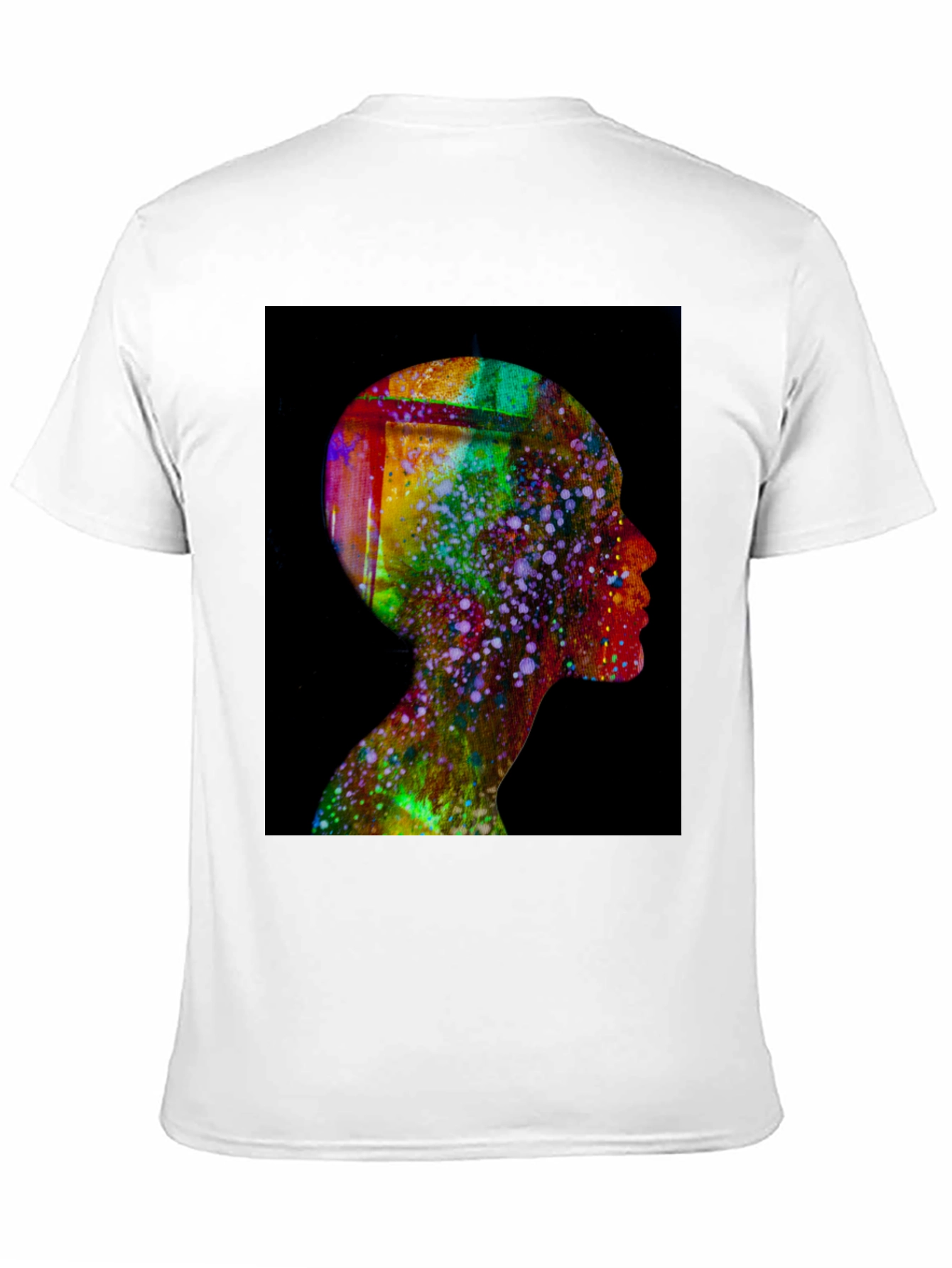 Abstract Human Head Tee - Artsy Black T-Shirt