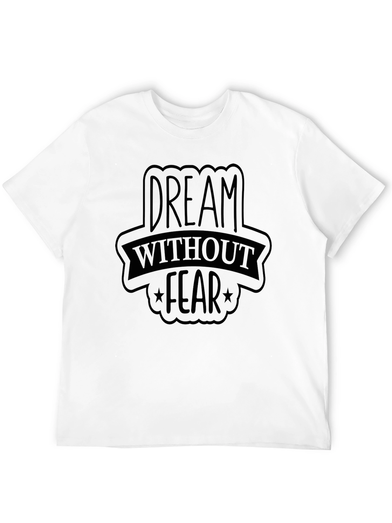 Dream Without Fear Black Graphic Tee