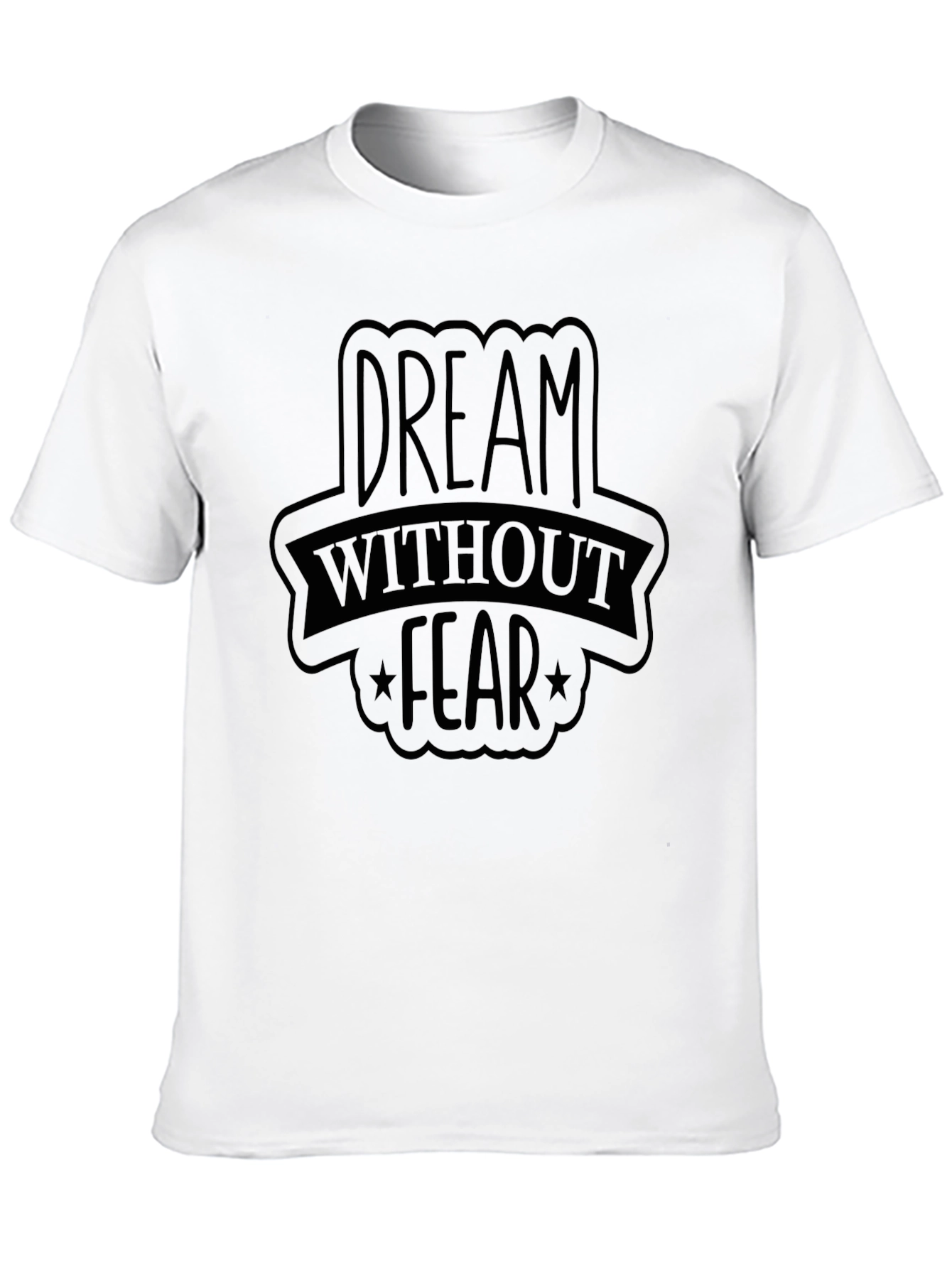 Dream Without Fear Black Graphic Tee