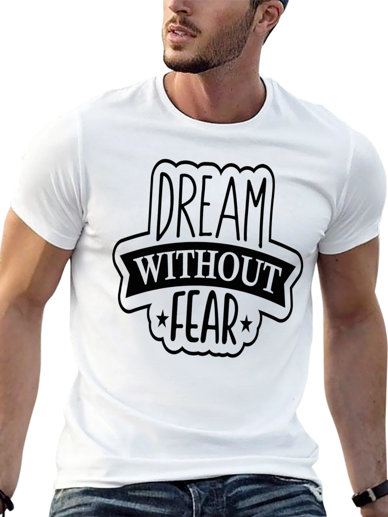 Dream Without Fear Black Graphic Tee