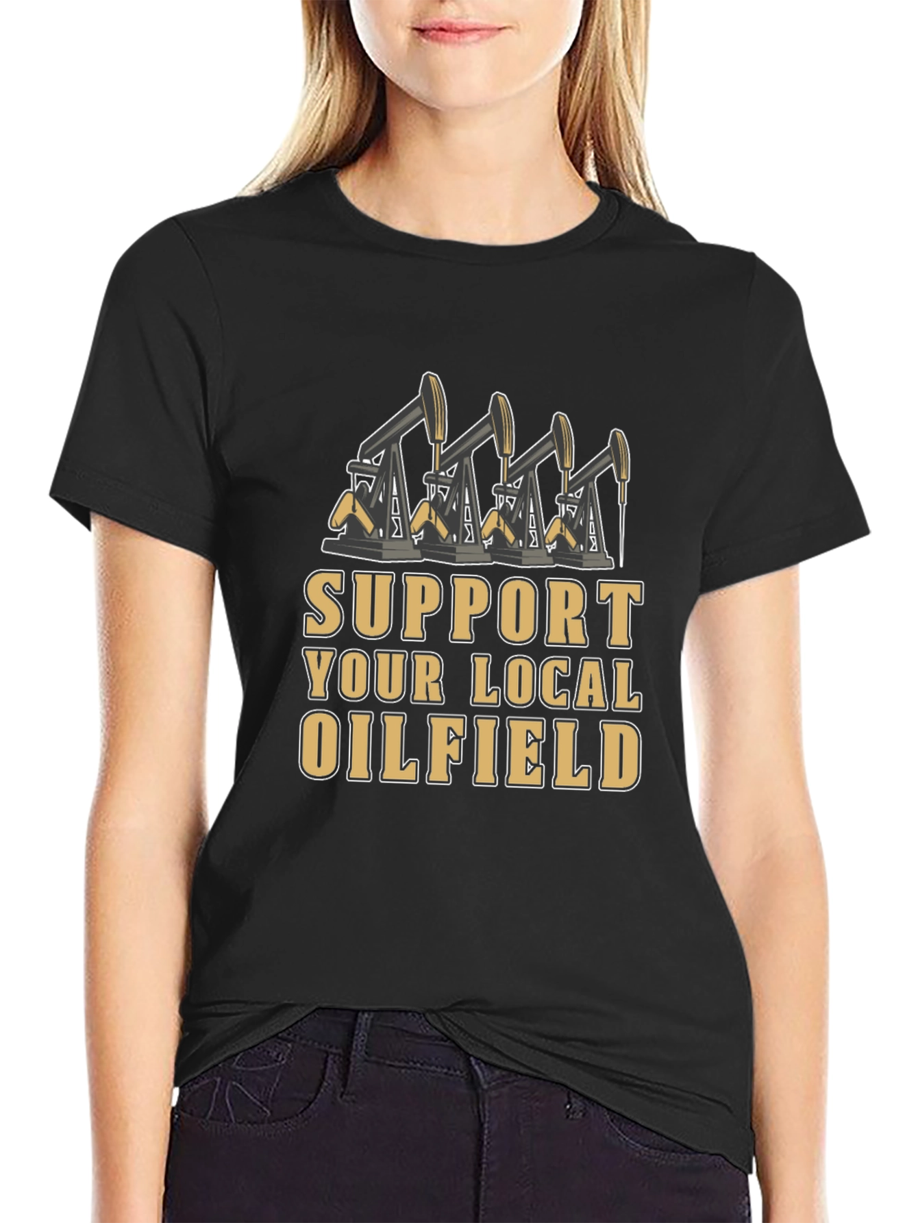 Support Local Oilfield Graphic Tee