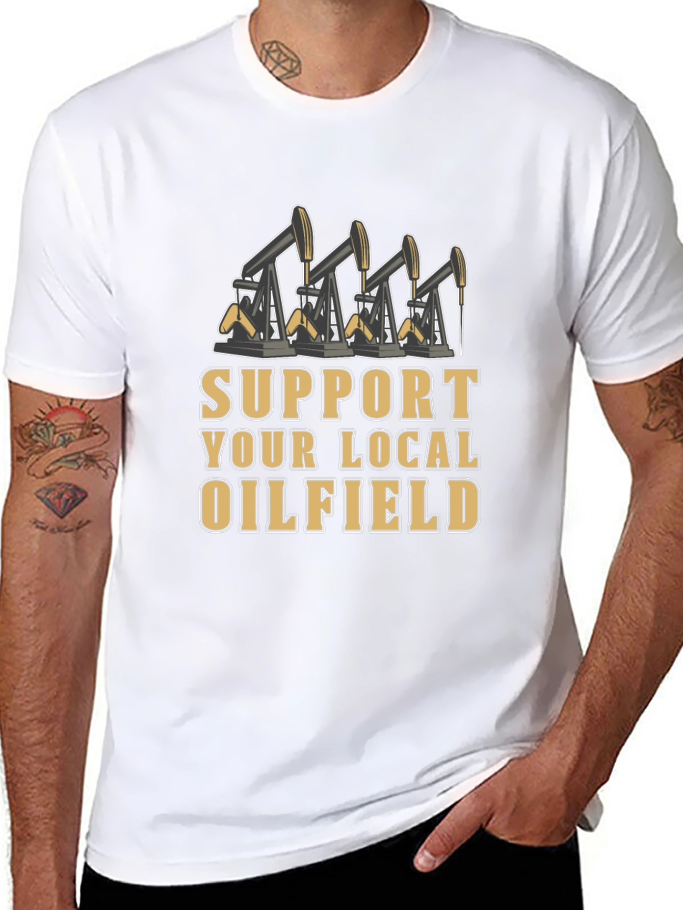 Support Local Oilfield Graphic Tee