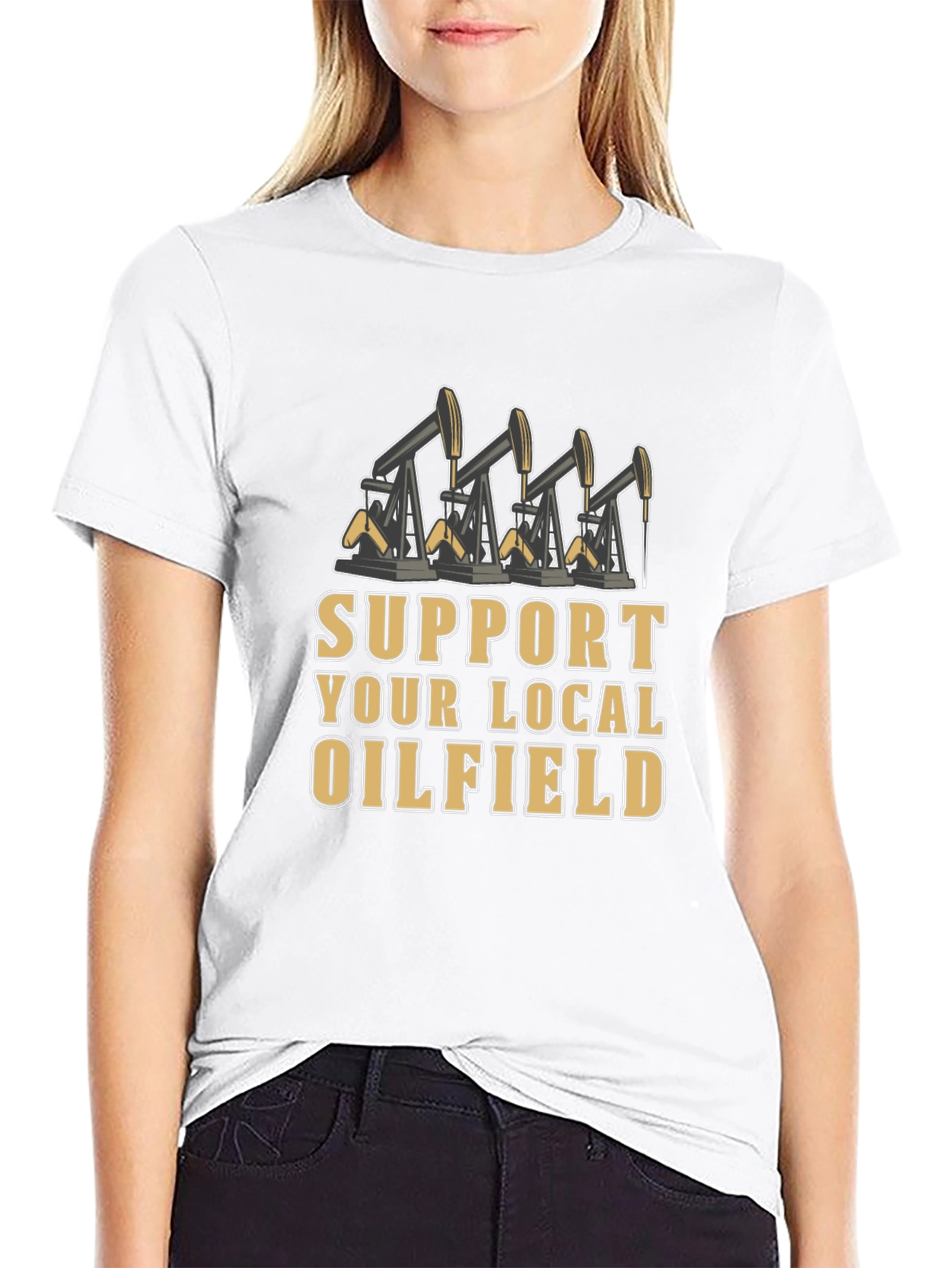 Support Local Oilfield Graphic Tee
