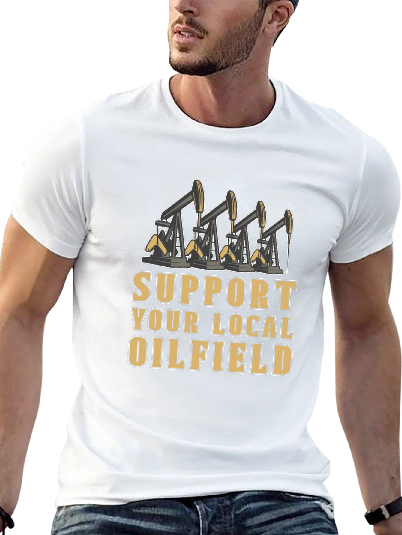 Support Local Oilfield Graphic Tee