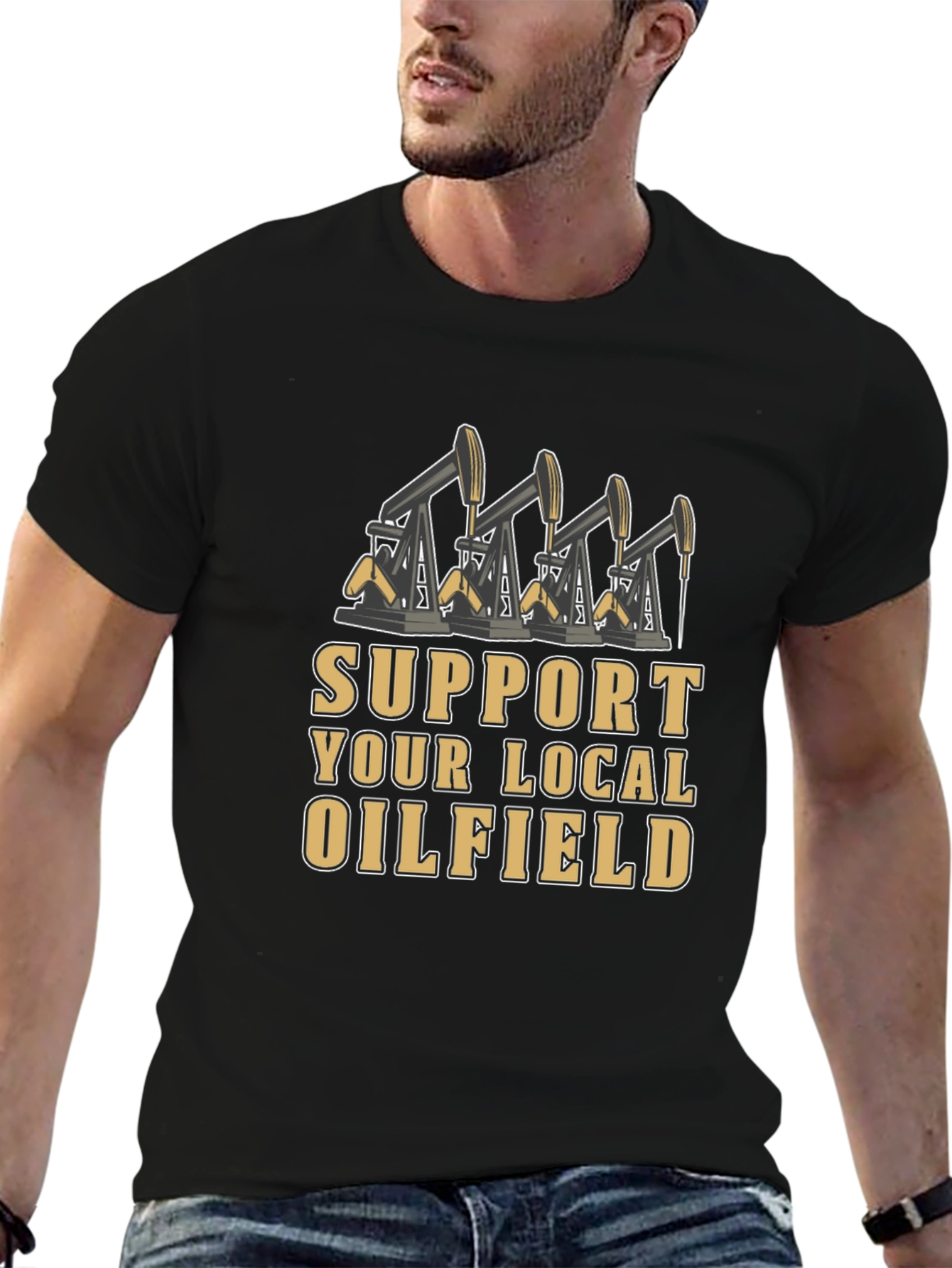 Support Local Oilfield Graphic Tee