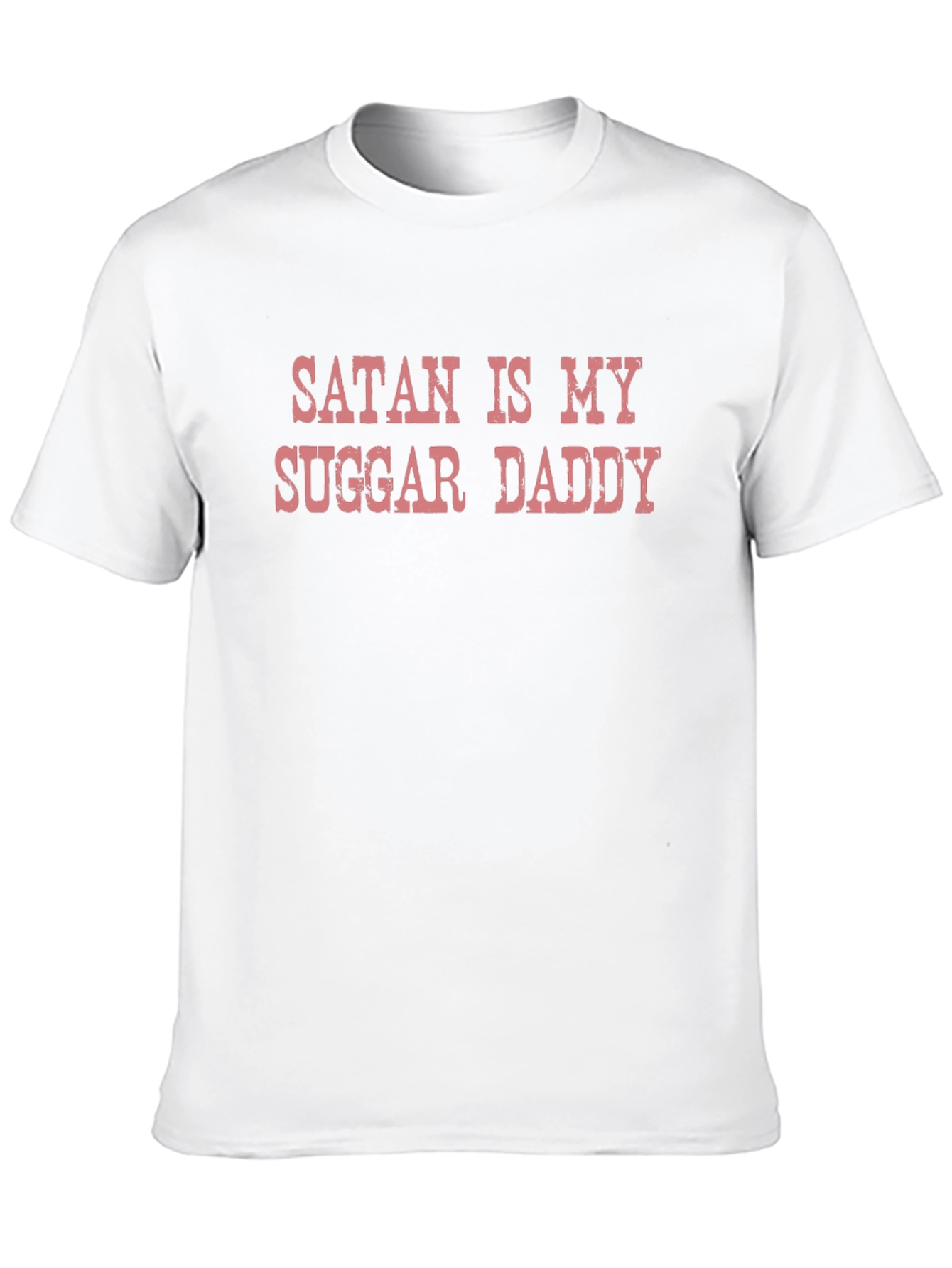 Satan is My Suggar Daddy Black Graphic Tee