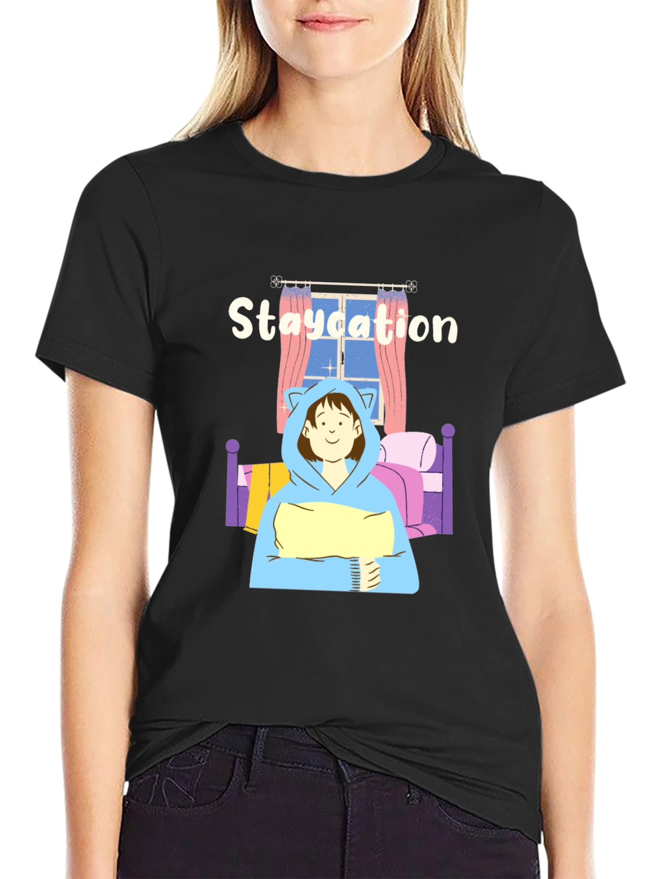 Staycation T-Shirt - Cozy Comfort