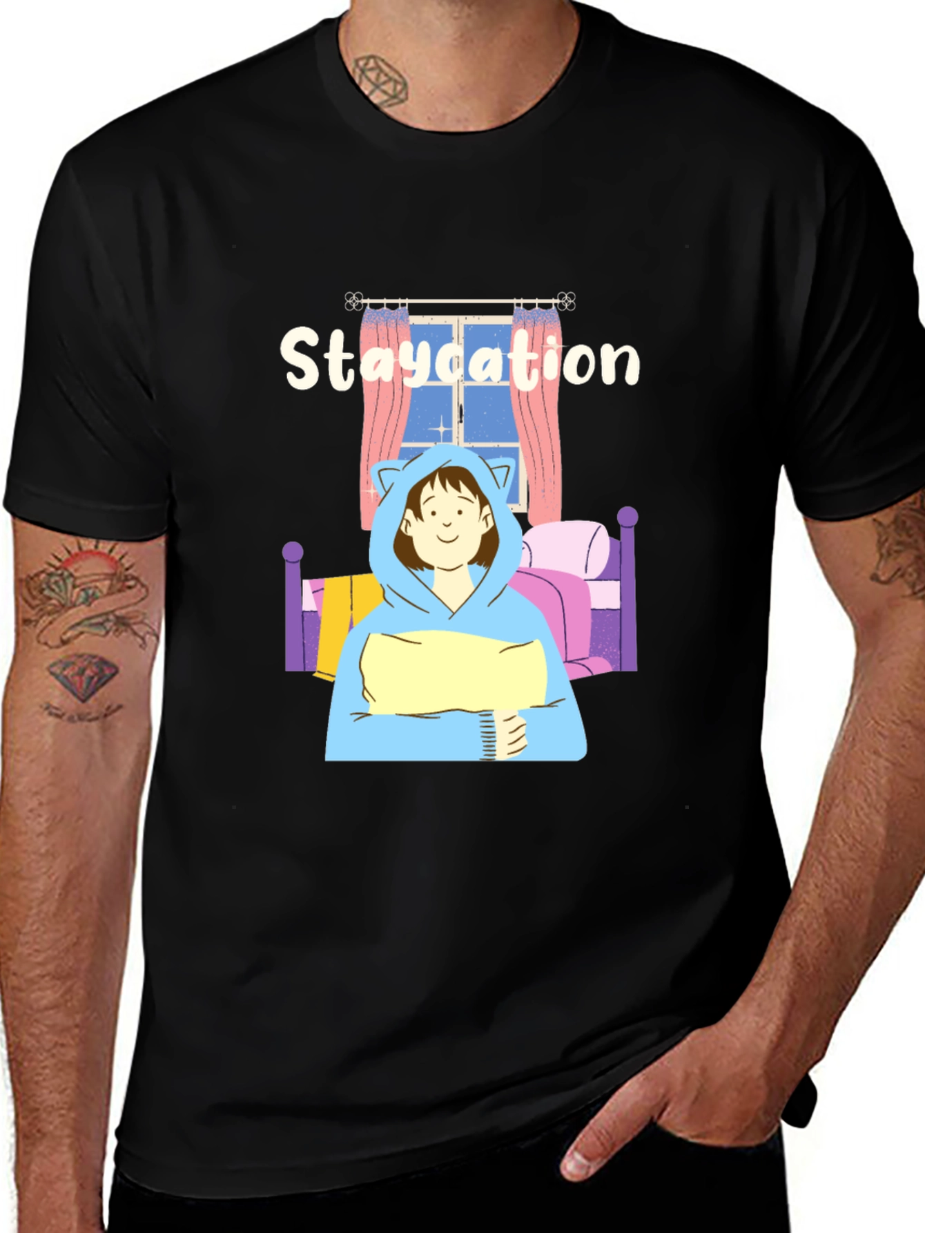 Staycation T-Shirt - Cozy Comfort