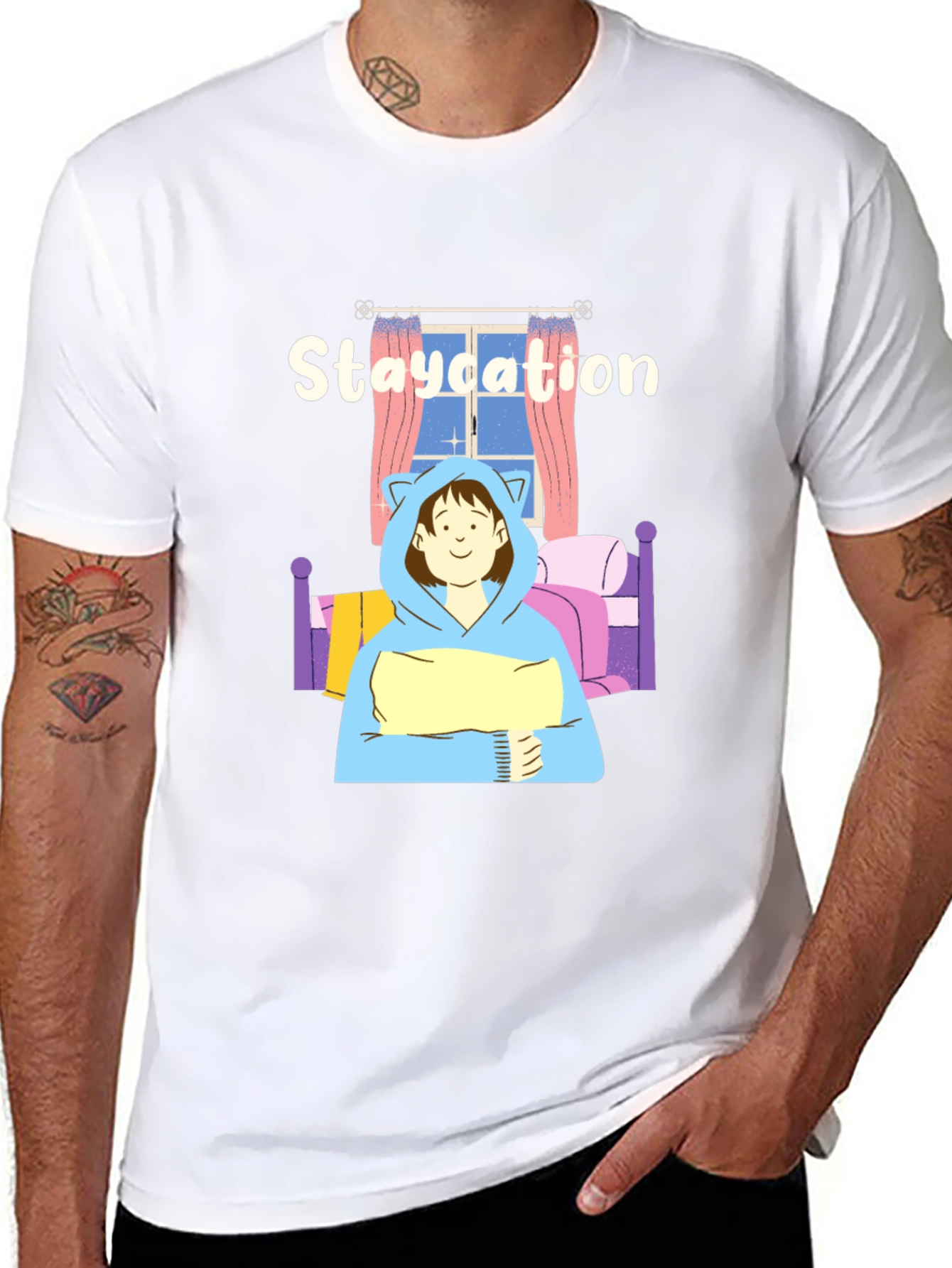Staycation T-Shirt - Cozy Comfort