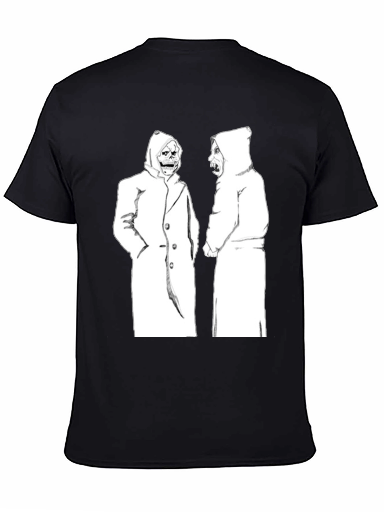 Hooded Figures Graphic Black T-Shirt