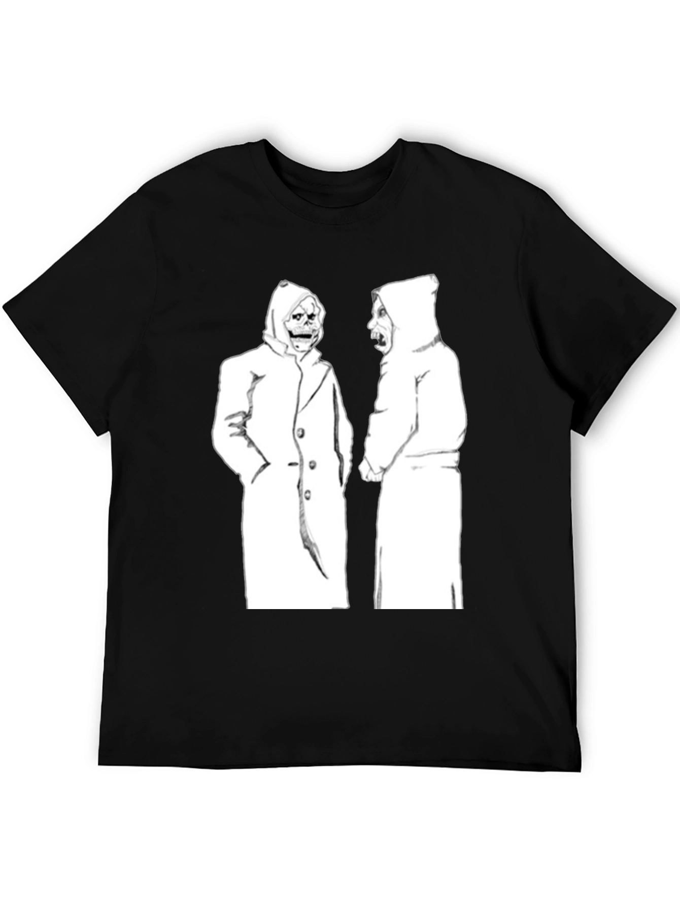 Hooded Figures Graphic Black T-Shirt