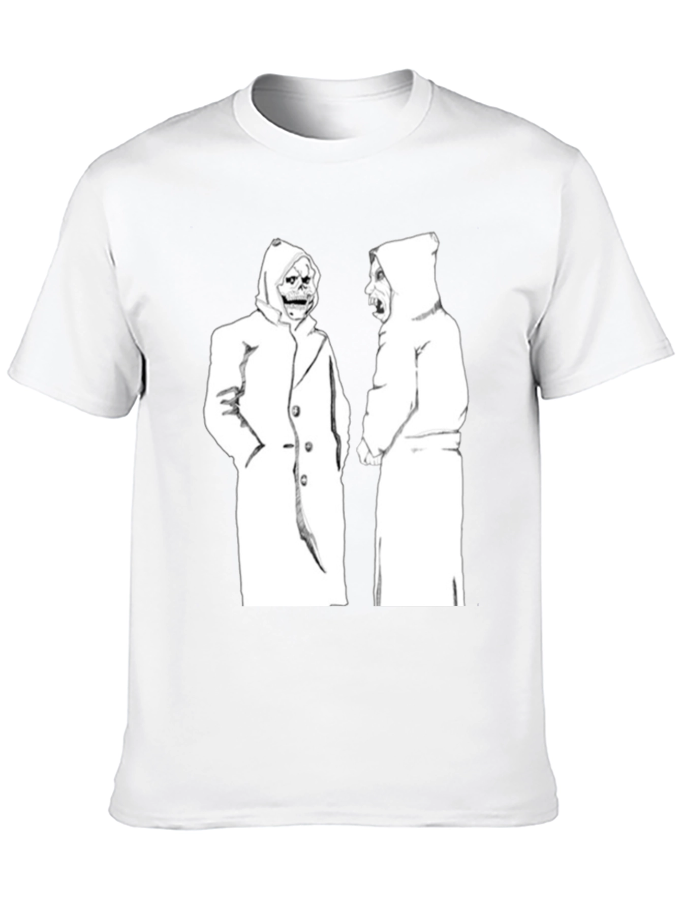 Hooded Figures Graphic Black T-Shirt