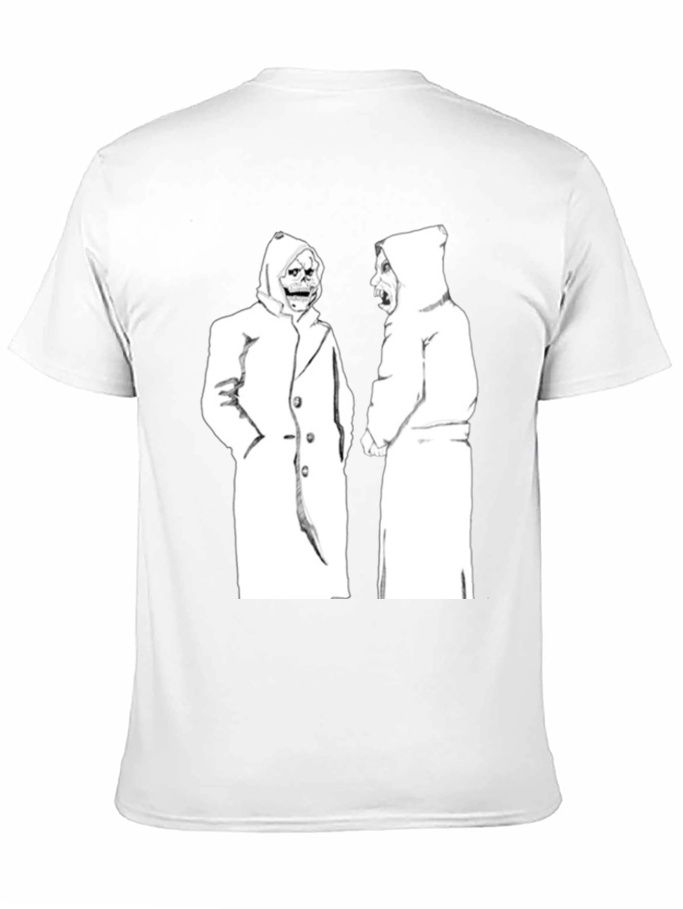 Hooded Figures Graphic Black T-Shirt