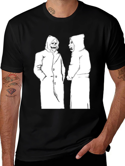 Hooded Figures Graphic Black T-Shirt