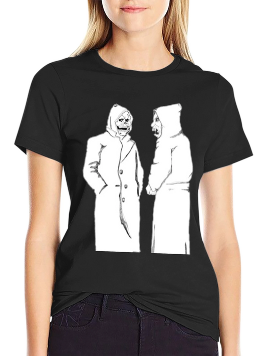 Hooded Figures Graphic Black T-Shirt