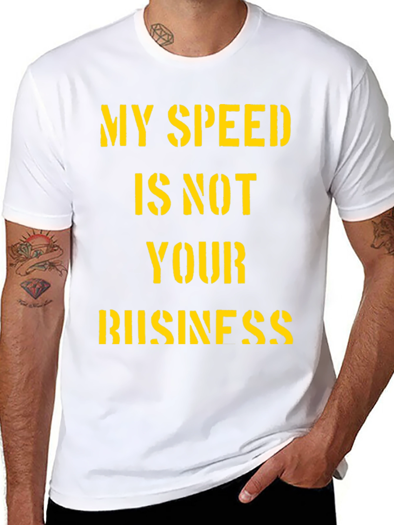 My Speed is Not Your Business Graphic T-Shirt