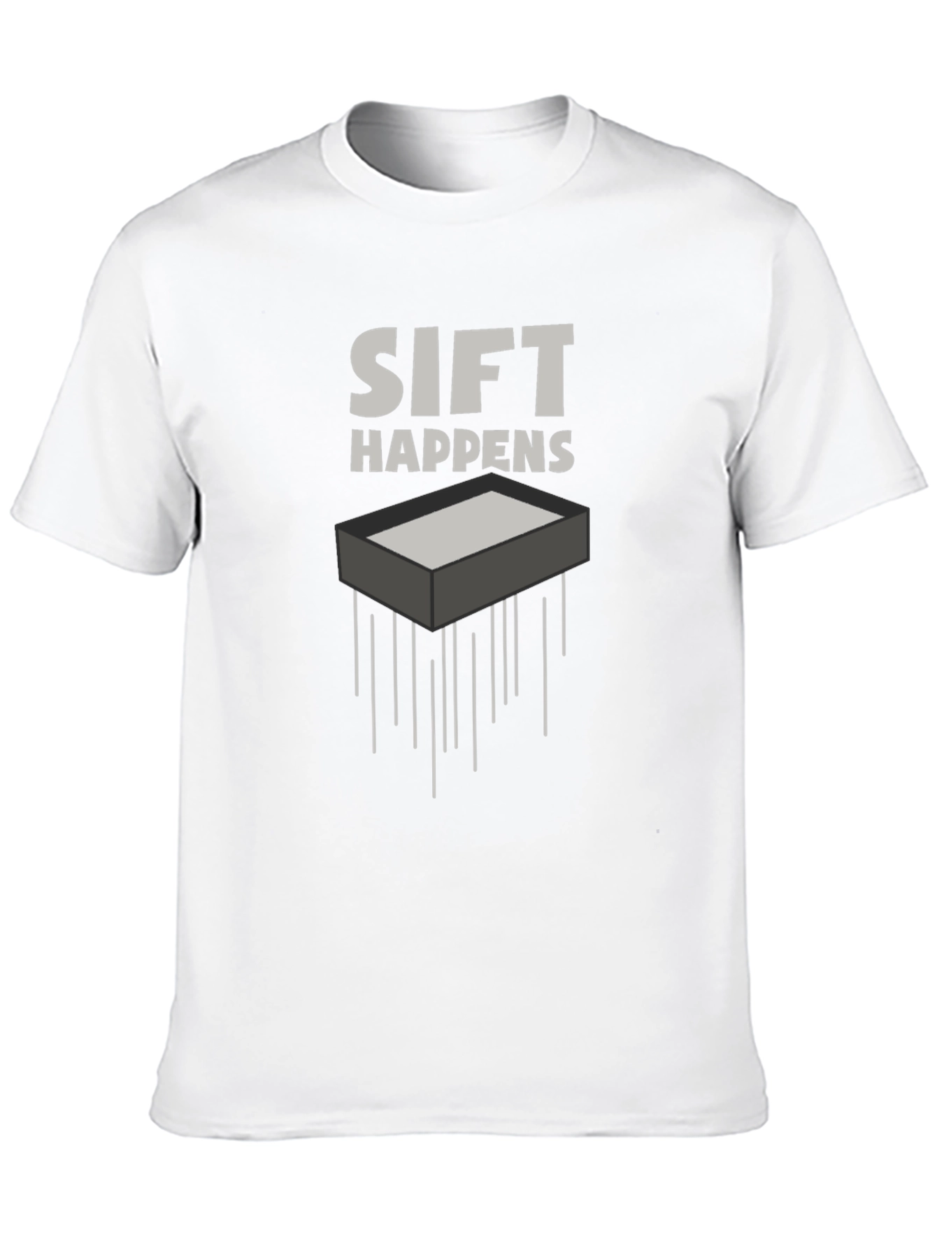 Sift Happens Black Graphic Tee