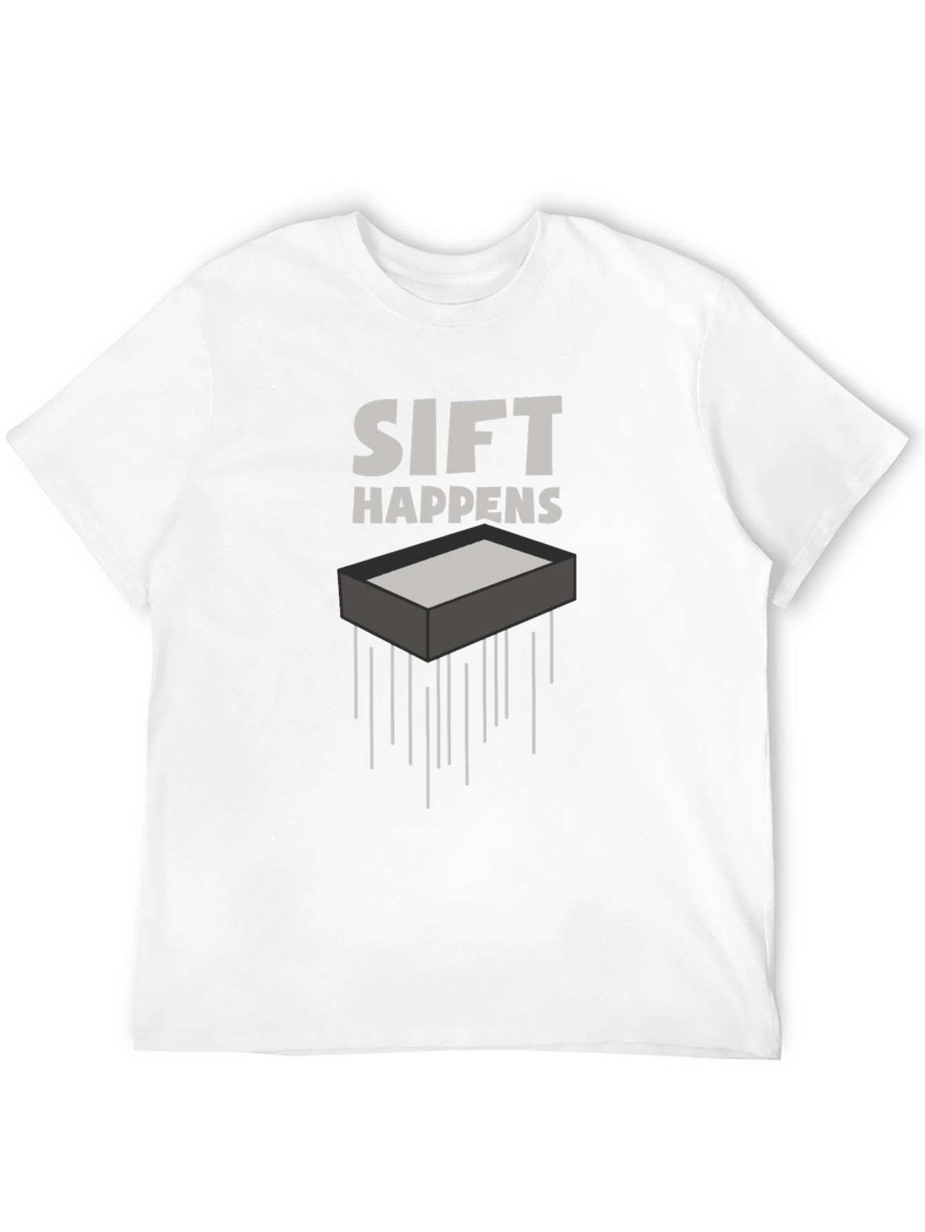 Sift Happens Black Graphic Tee
