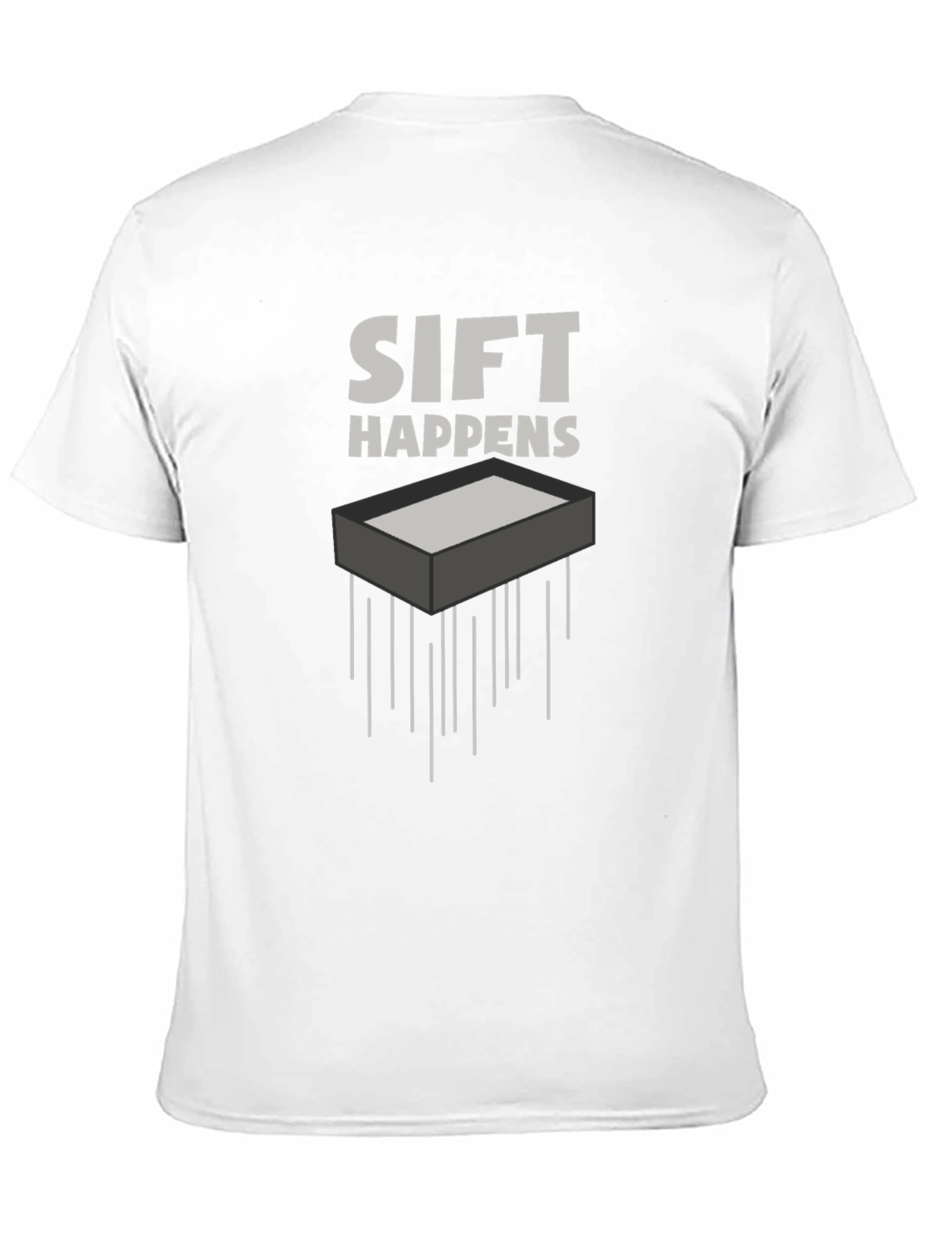 Sift Happens Black Graphic Tee