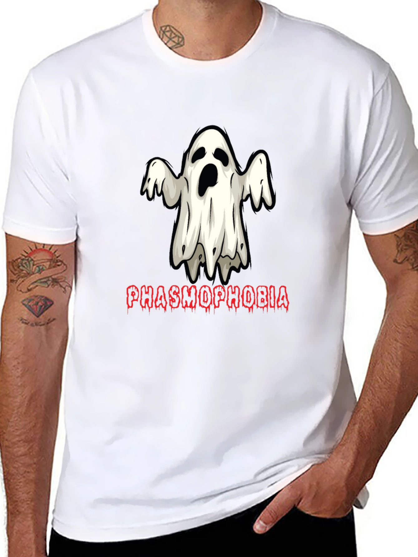 Phasmophobia Ghost Black T-Shirt